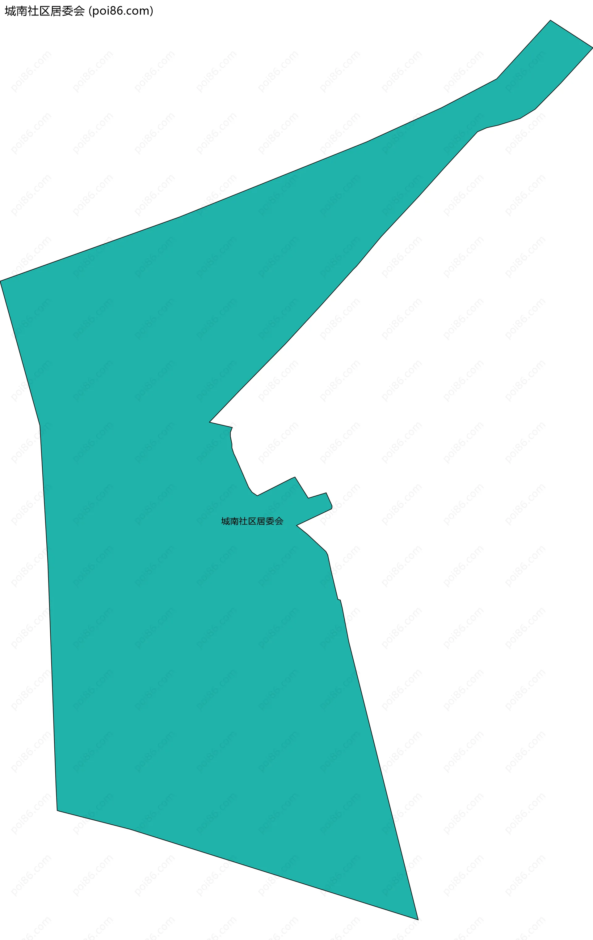 城南社区居委会边界地图