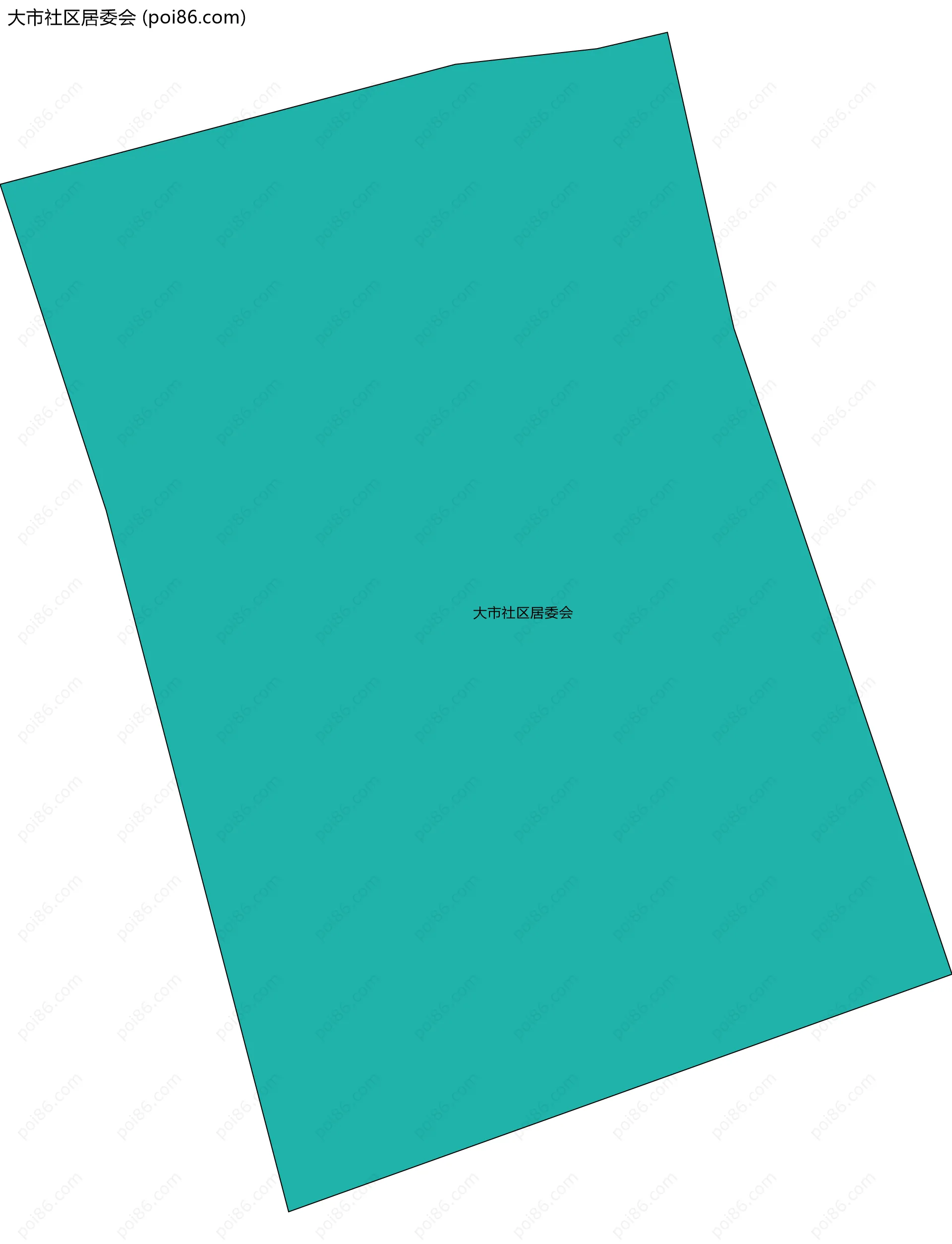 大市社区居委会边界地图