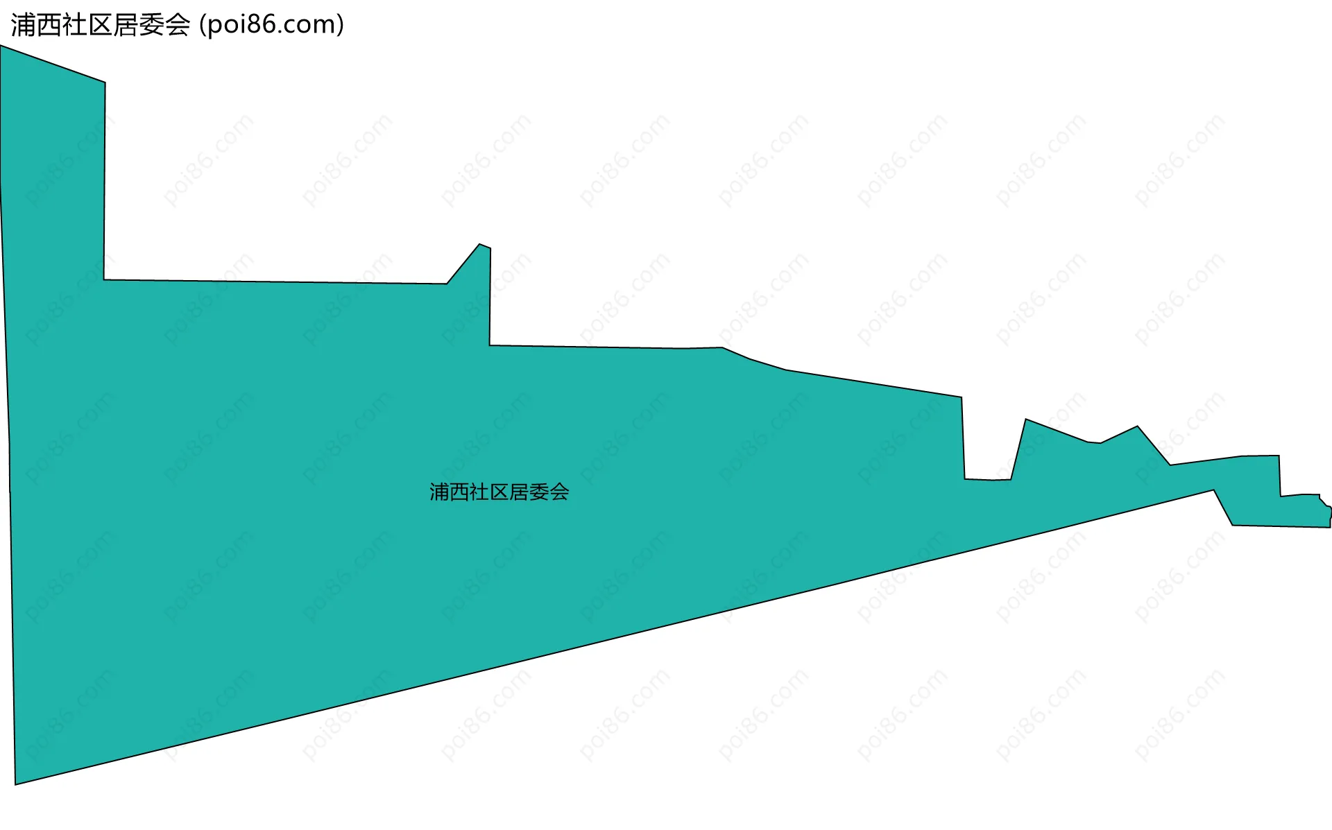 浦西社区居委会边界地图