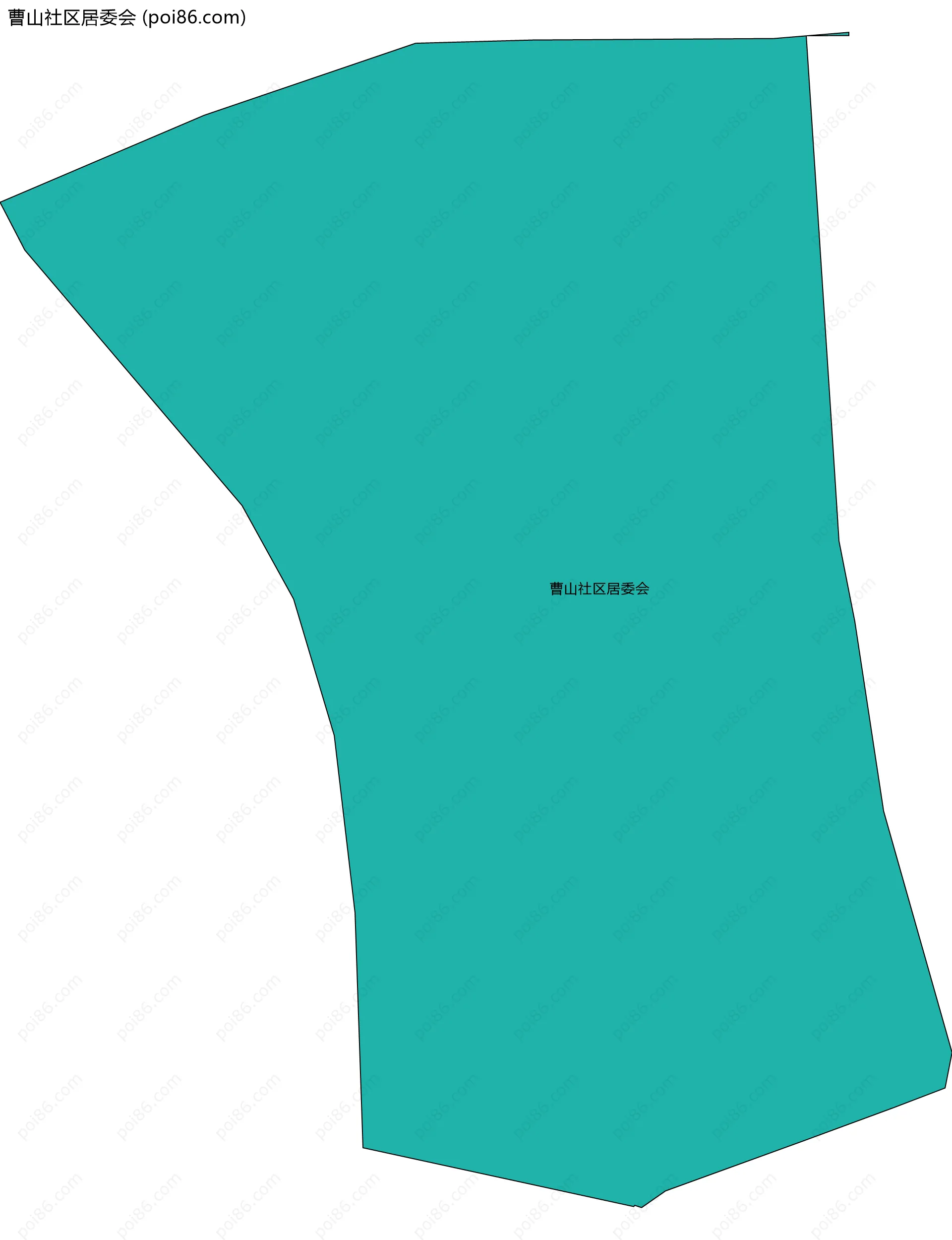 曹山社区居委会边界地图