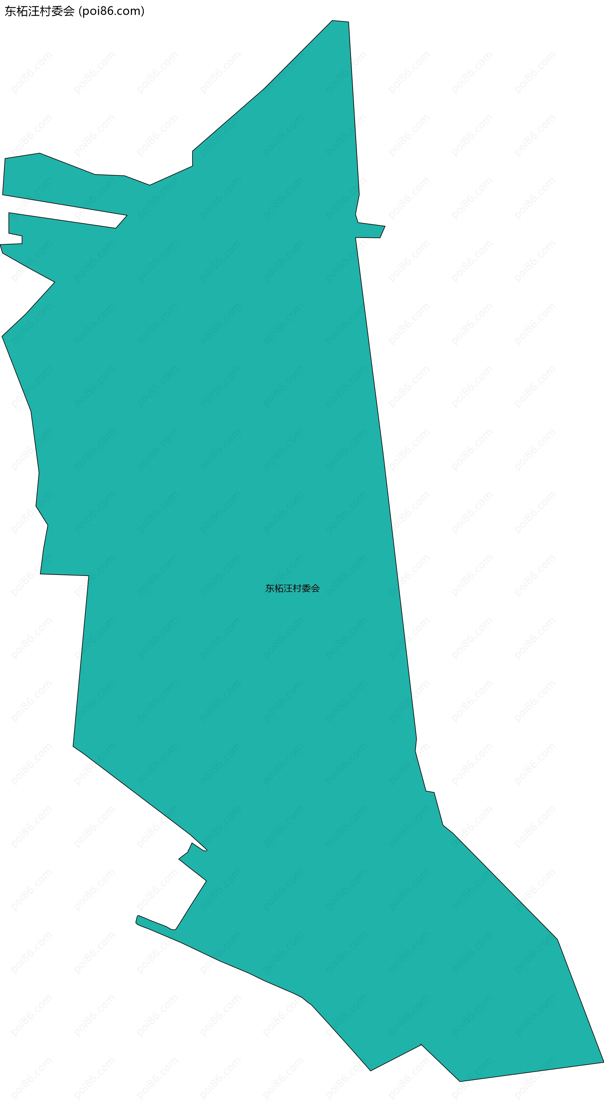 东柘汪村委会边界地图