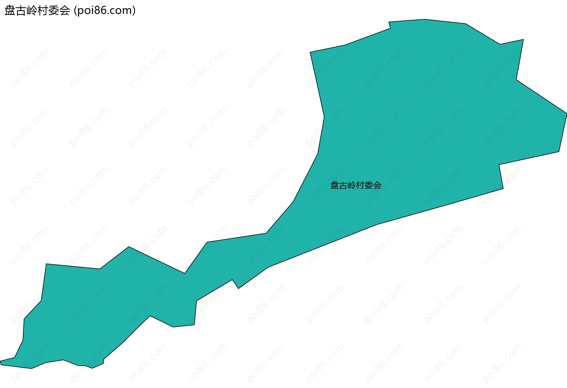 盘古岭村委会边界地图