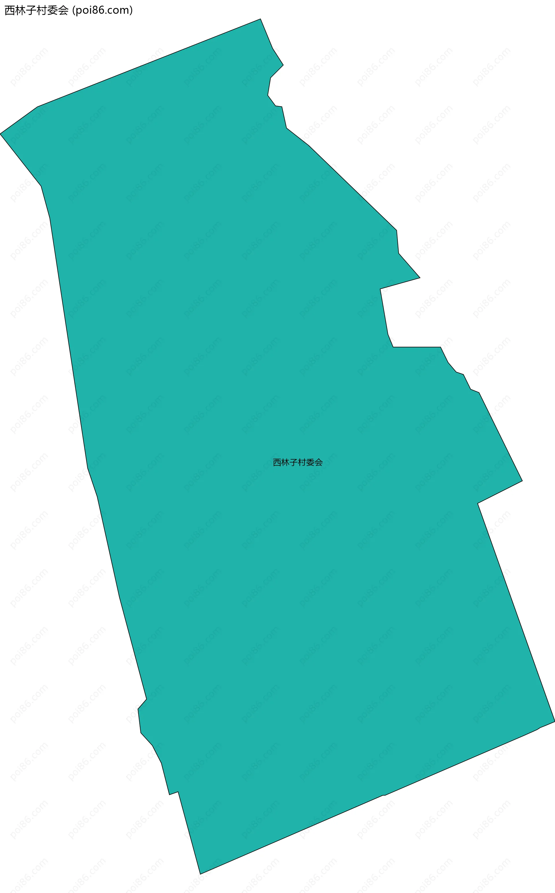 西林子村委会边界地图