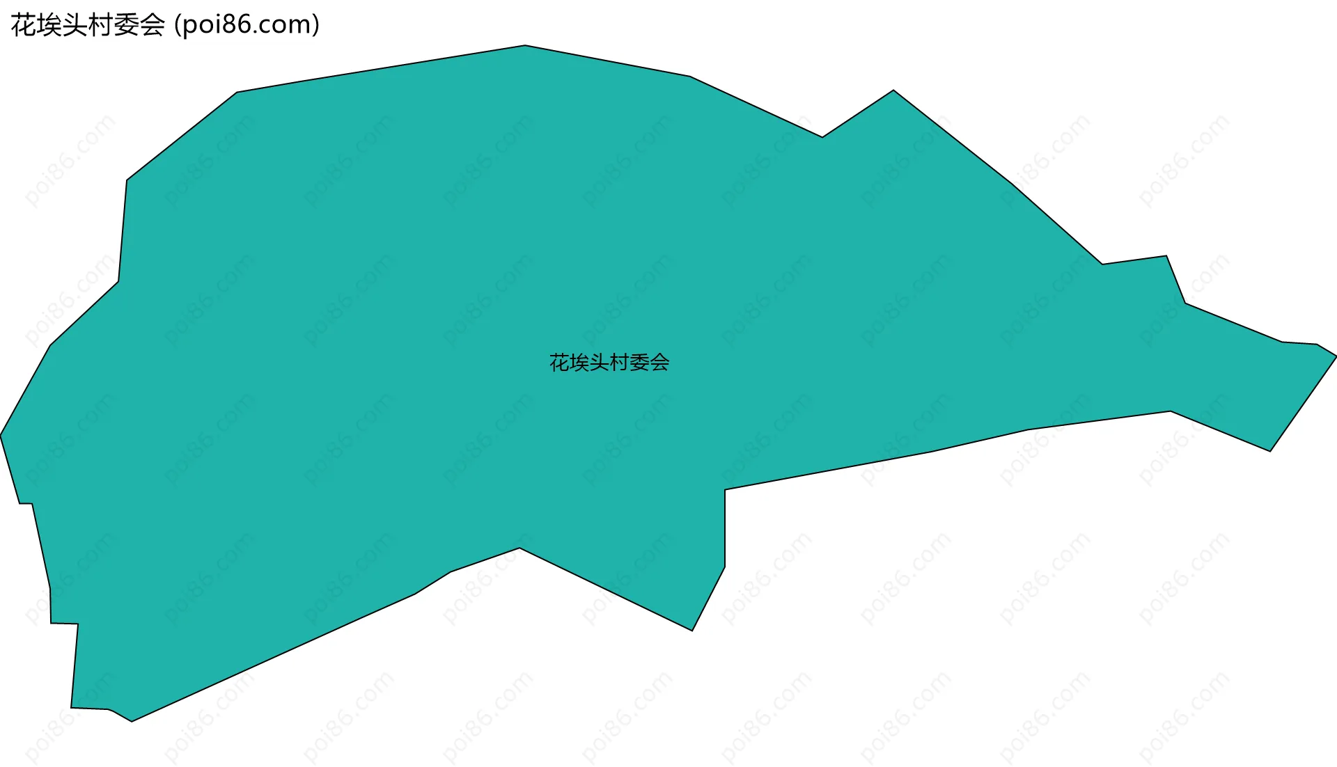 花埃头村委会边界地图