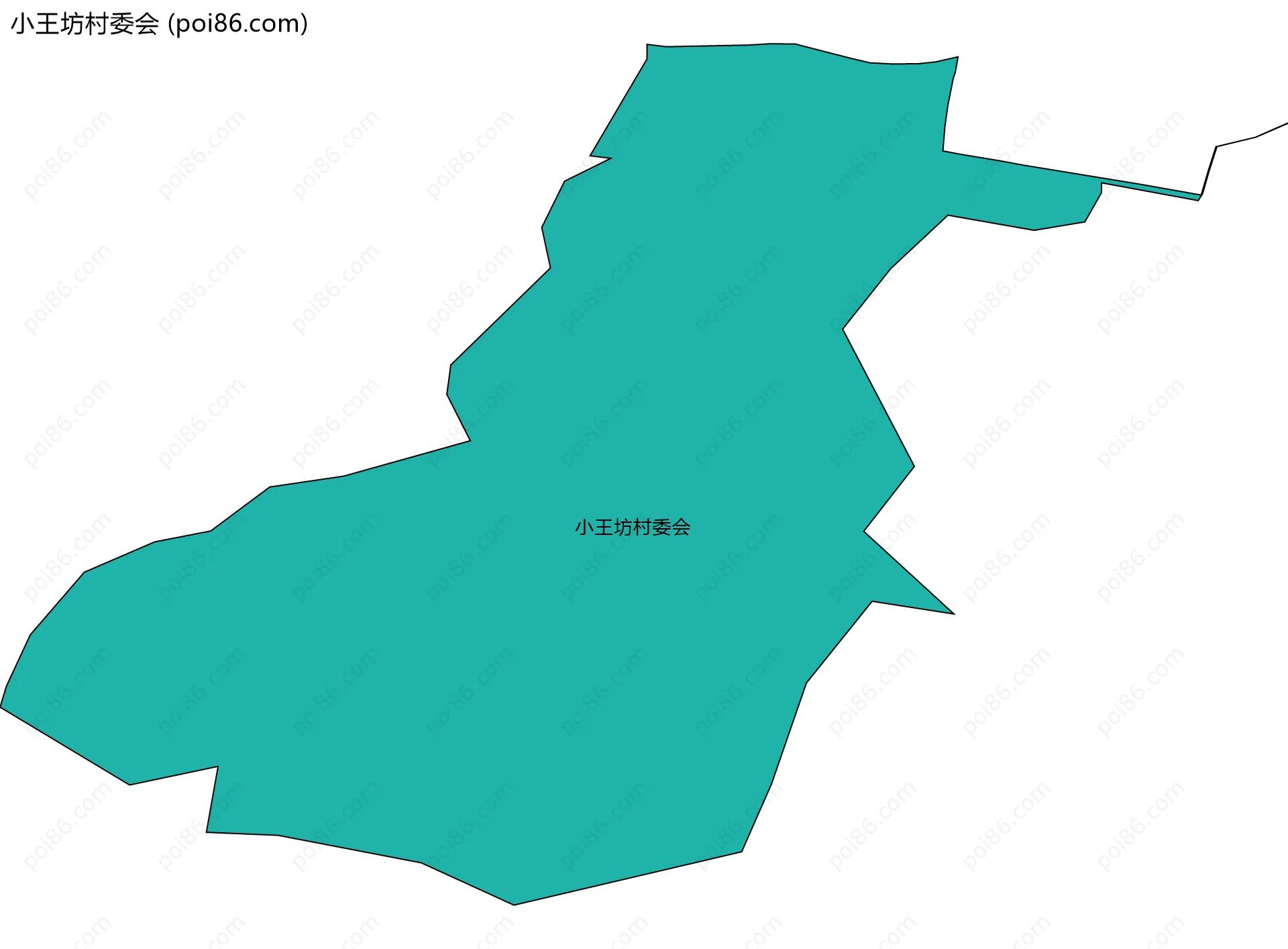 小王坊村委会边界地图