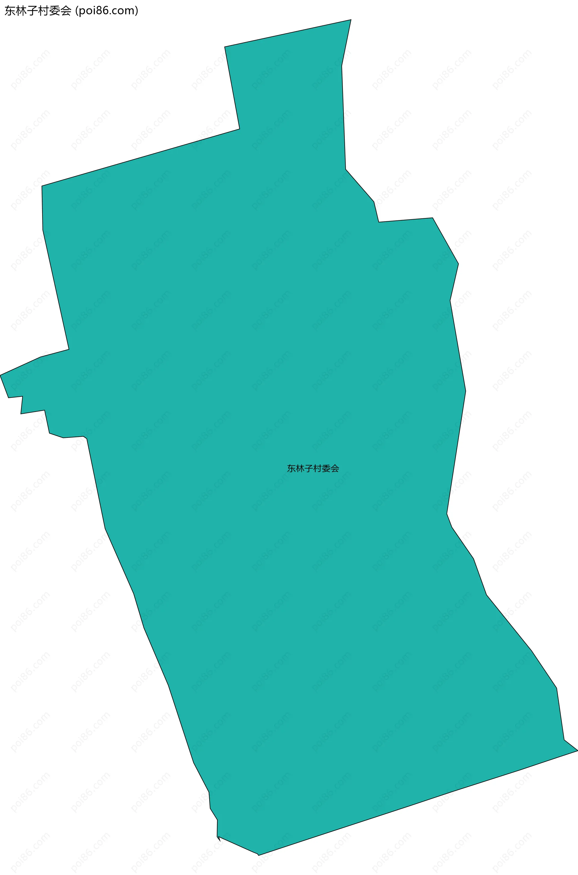 东林子村委会边界地图