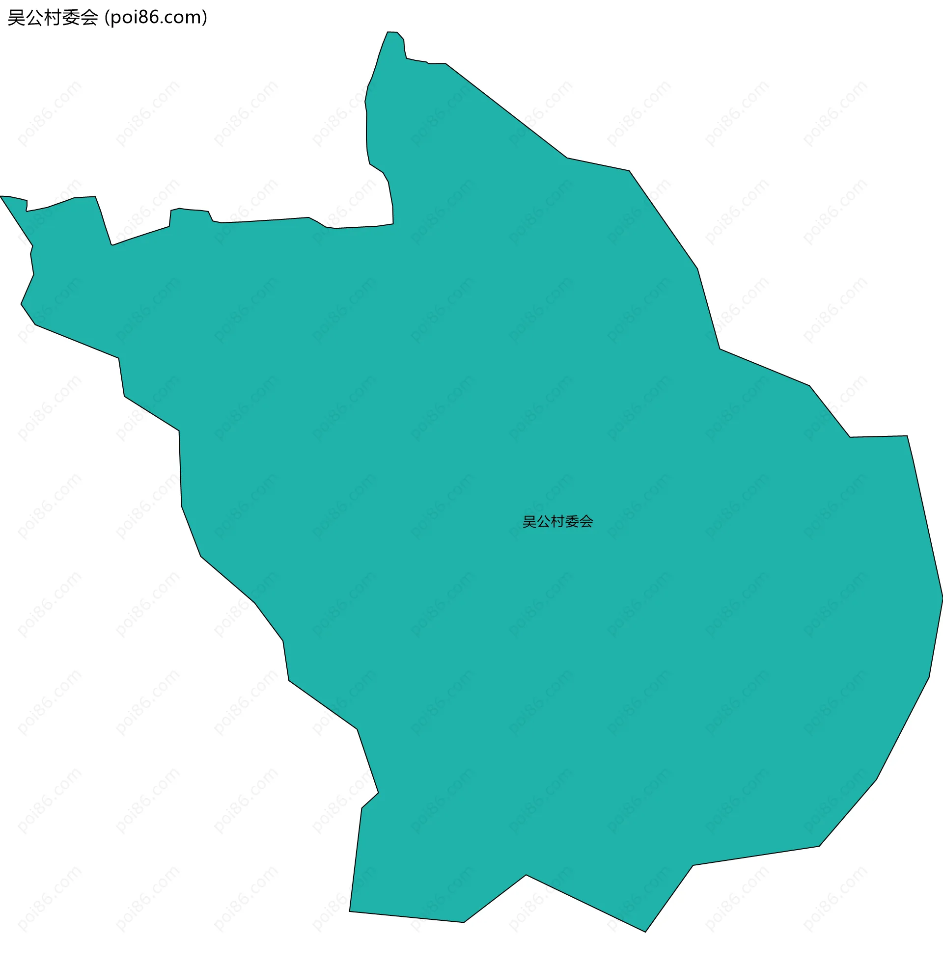 吴公村委会边界地图