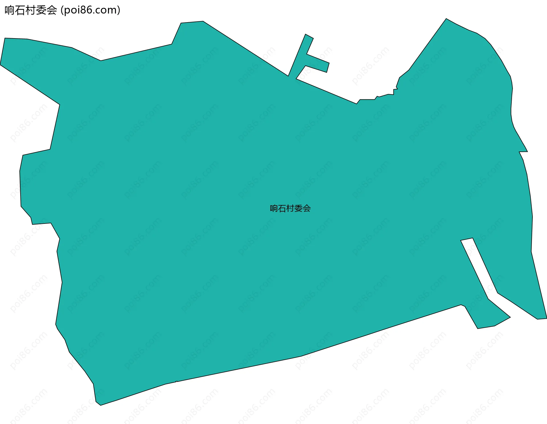 响石村委会边界地图