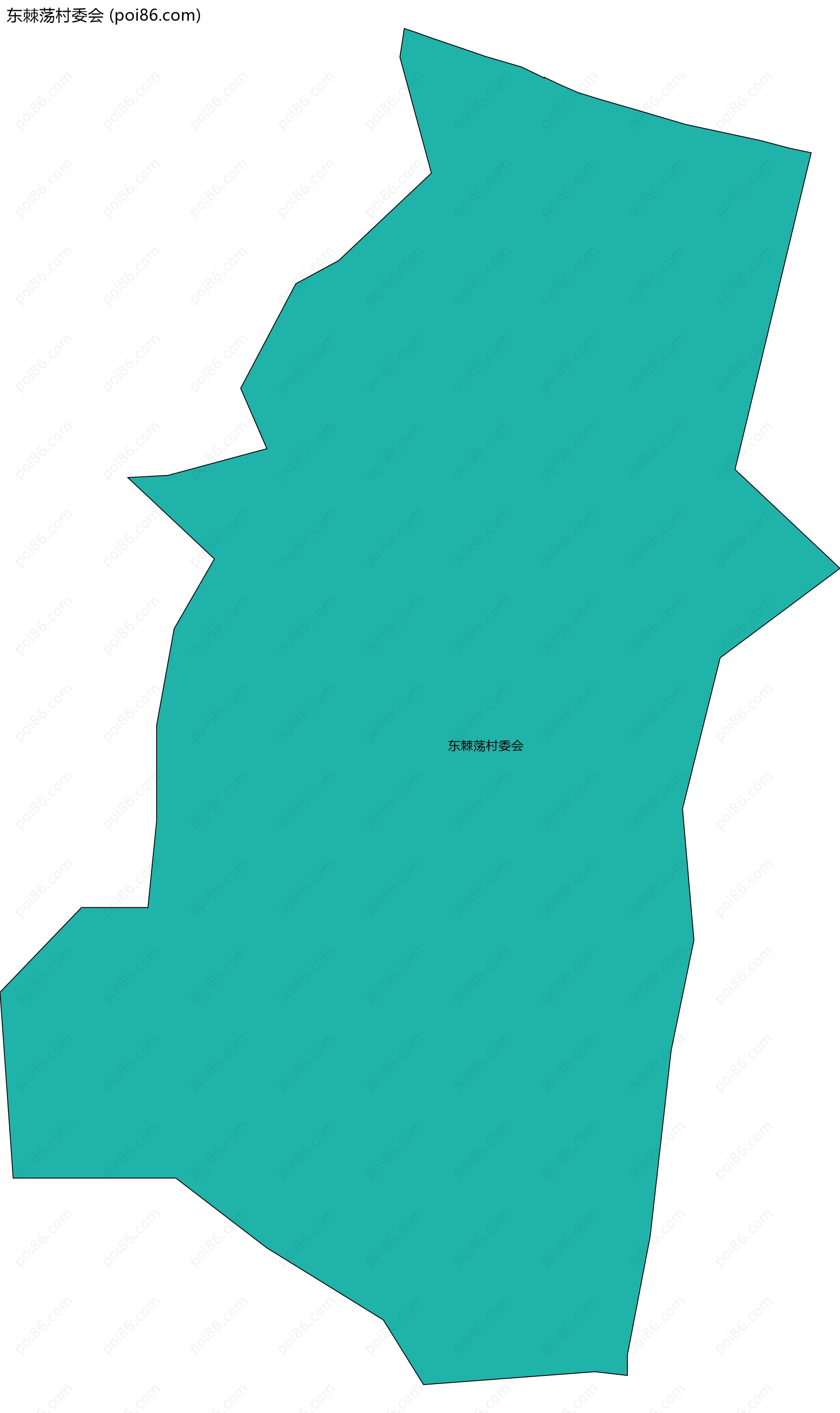 东棘荡村委会边界地图