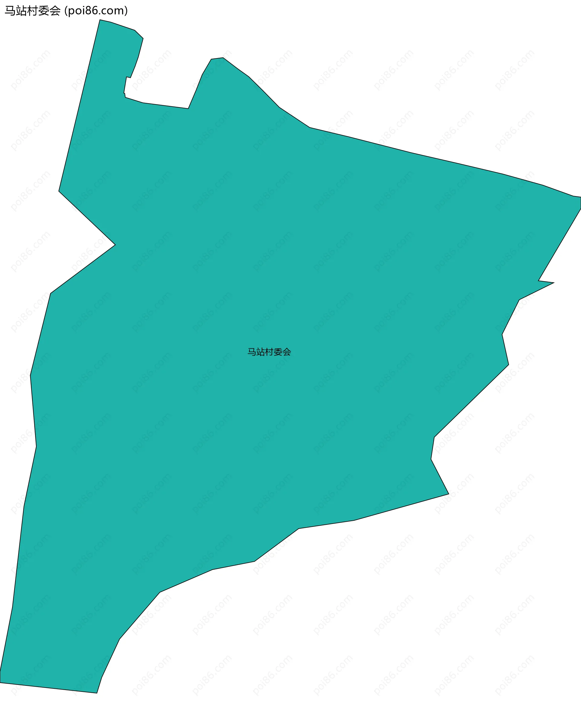 马站村委会边界地图