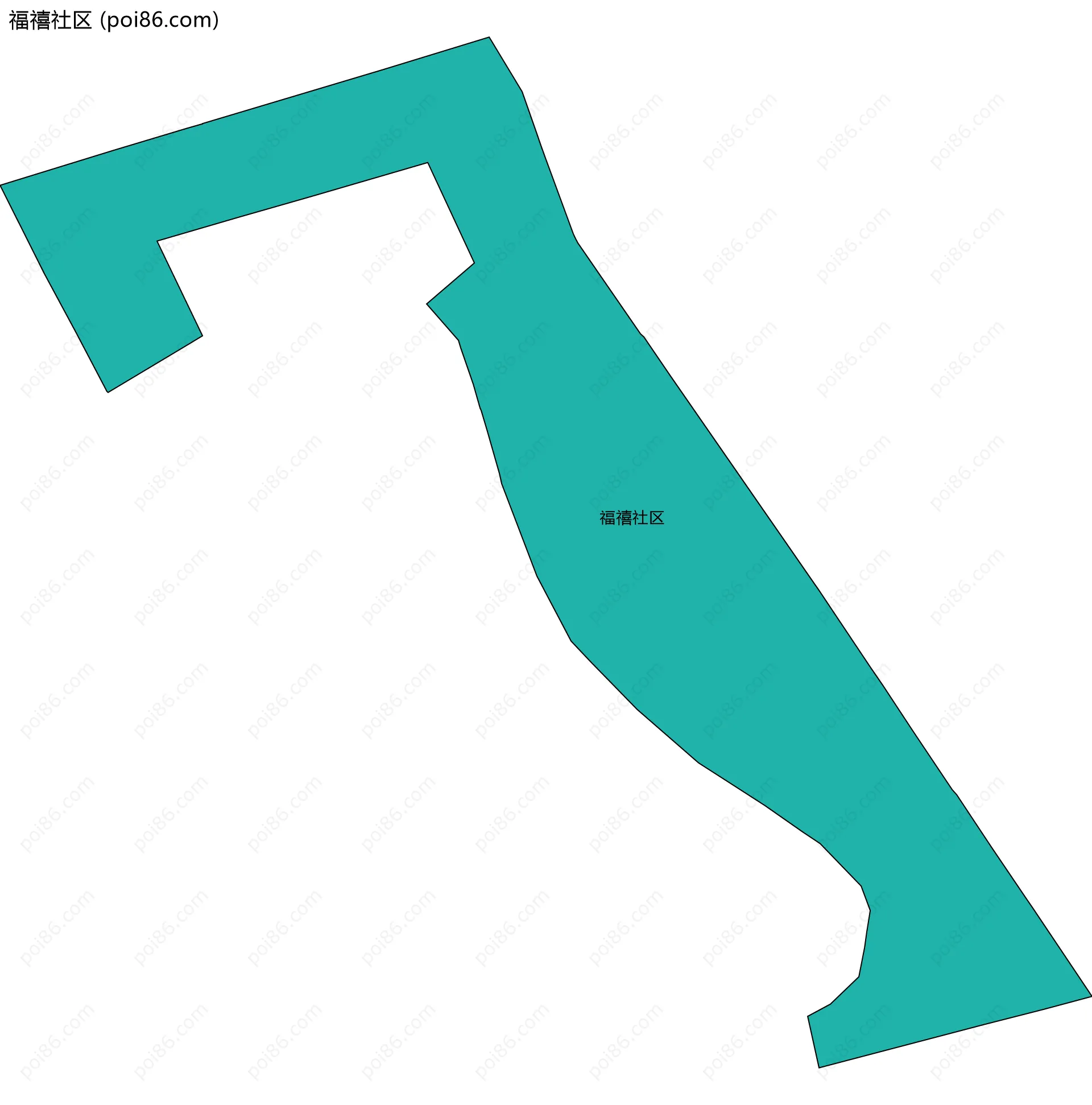 福禧社区边界地图