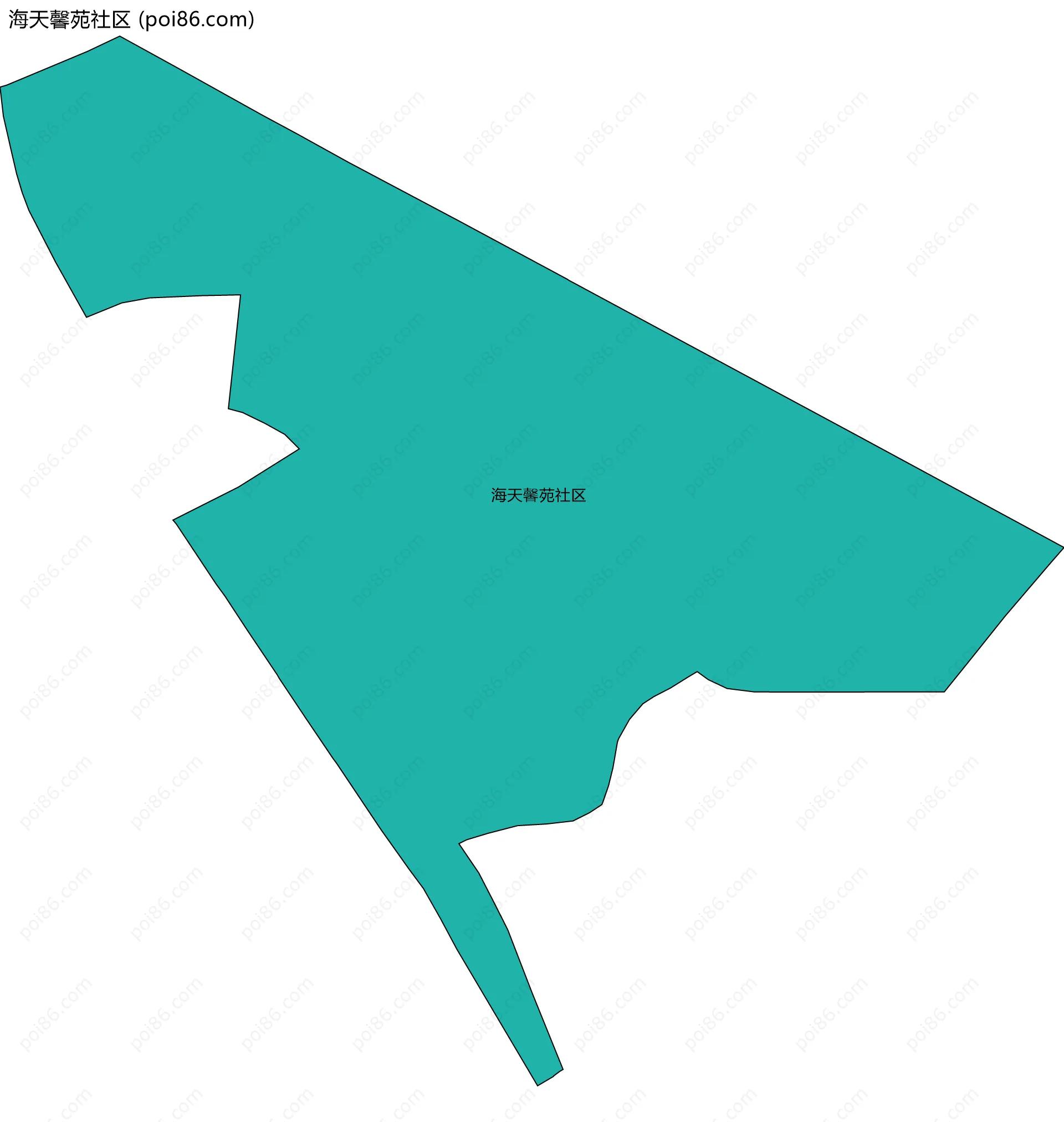 海天馨苑社区边界地图