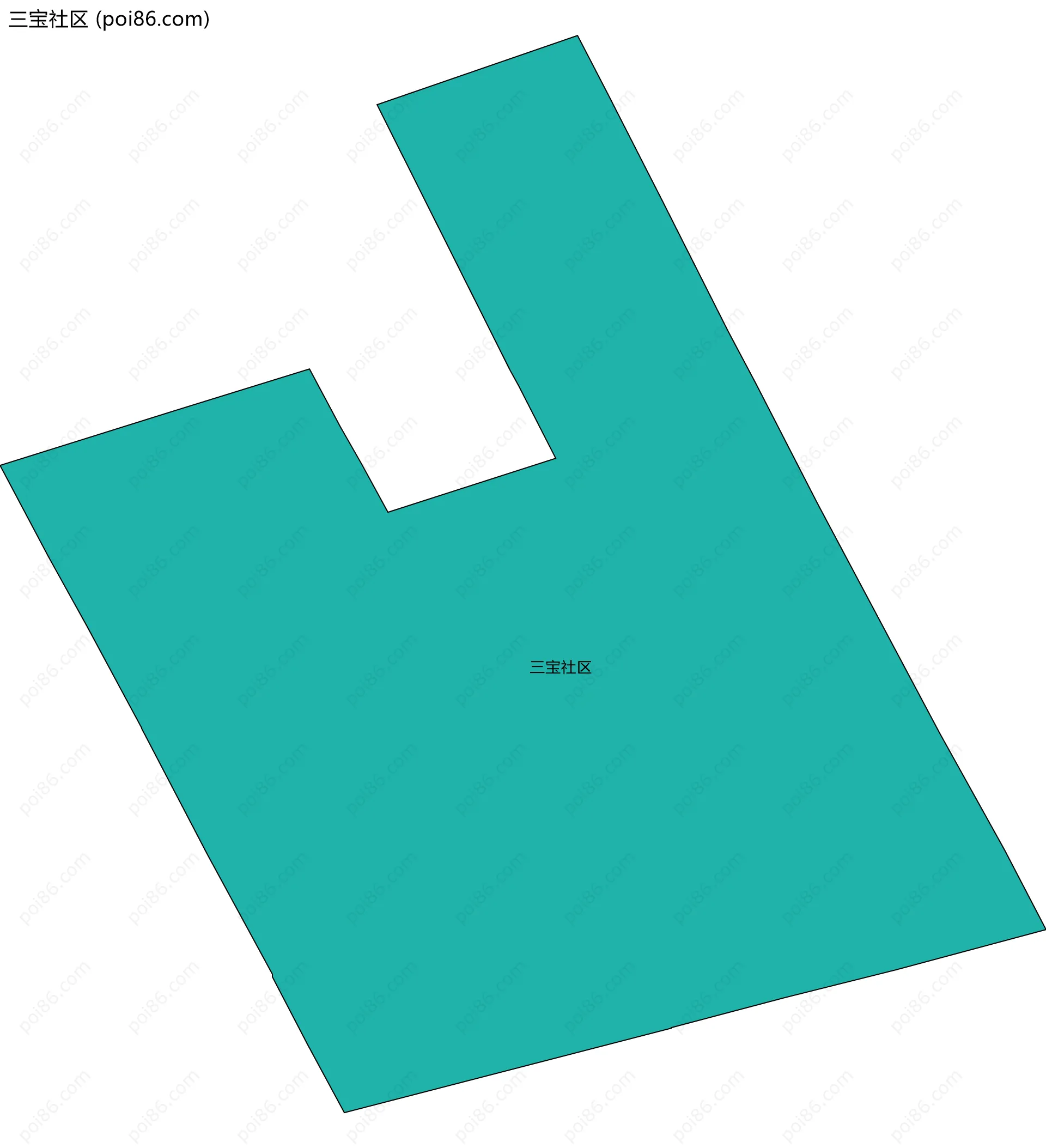 三宝社区边界地图