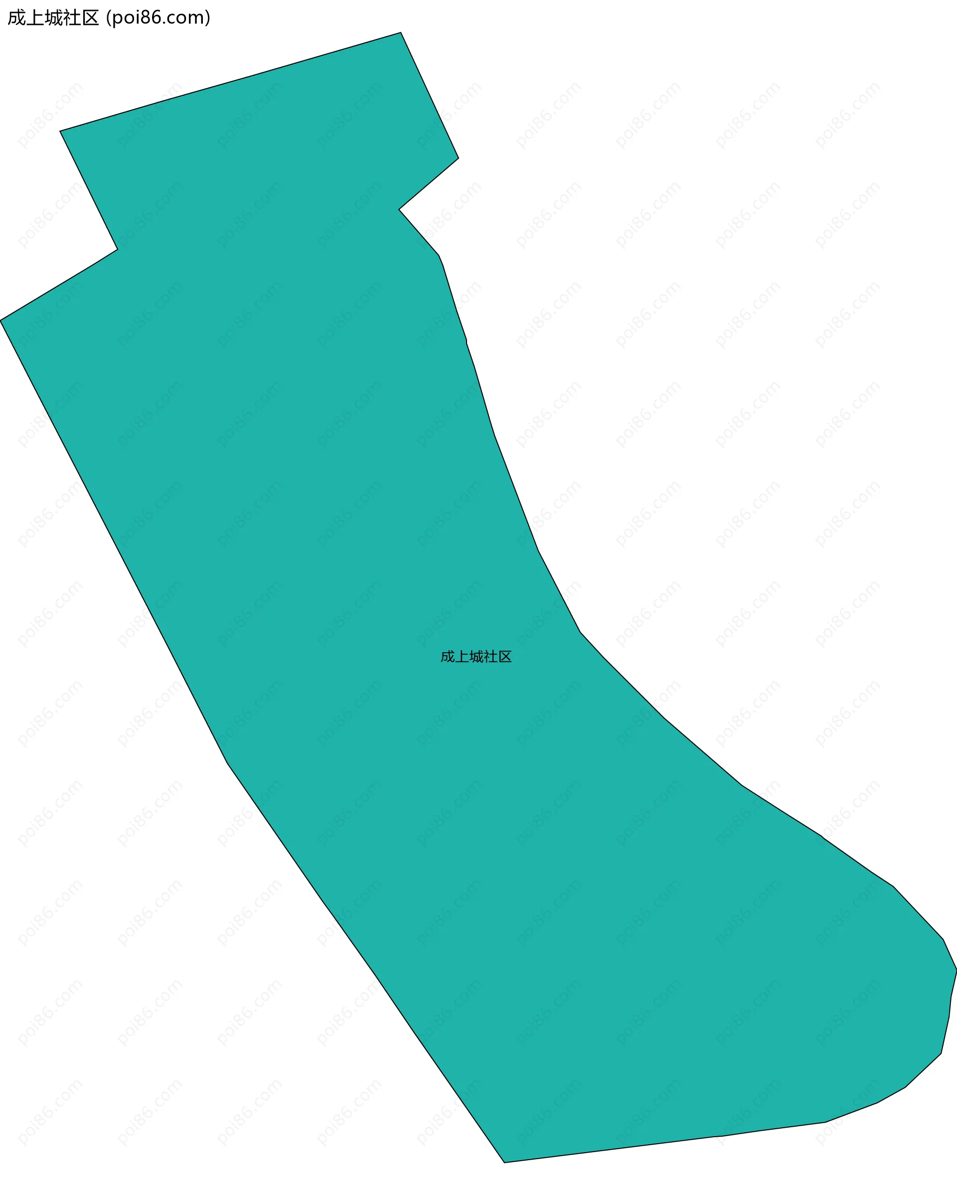 成上城社区边界地图