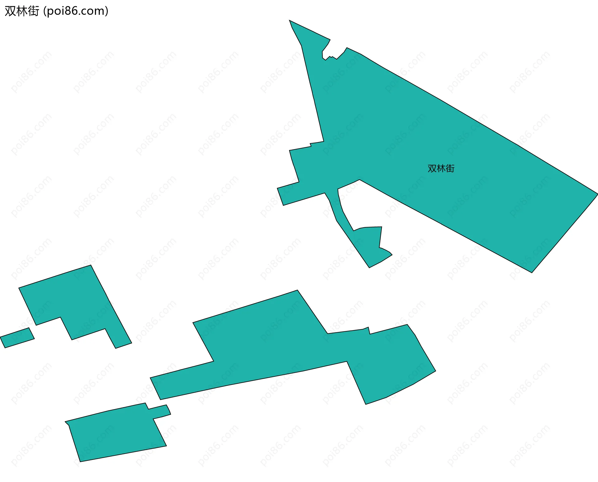 双林街边界地图