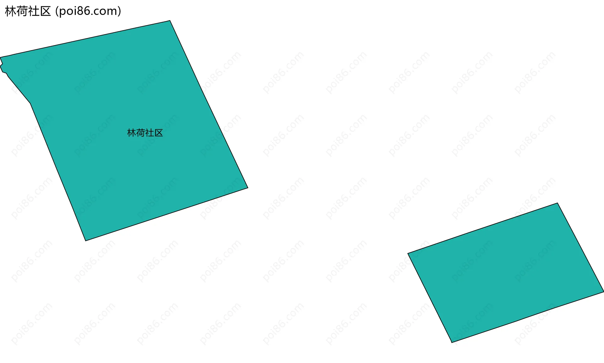 林荷社区边界地图