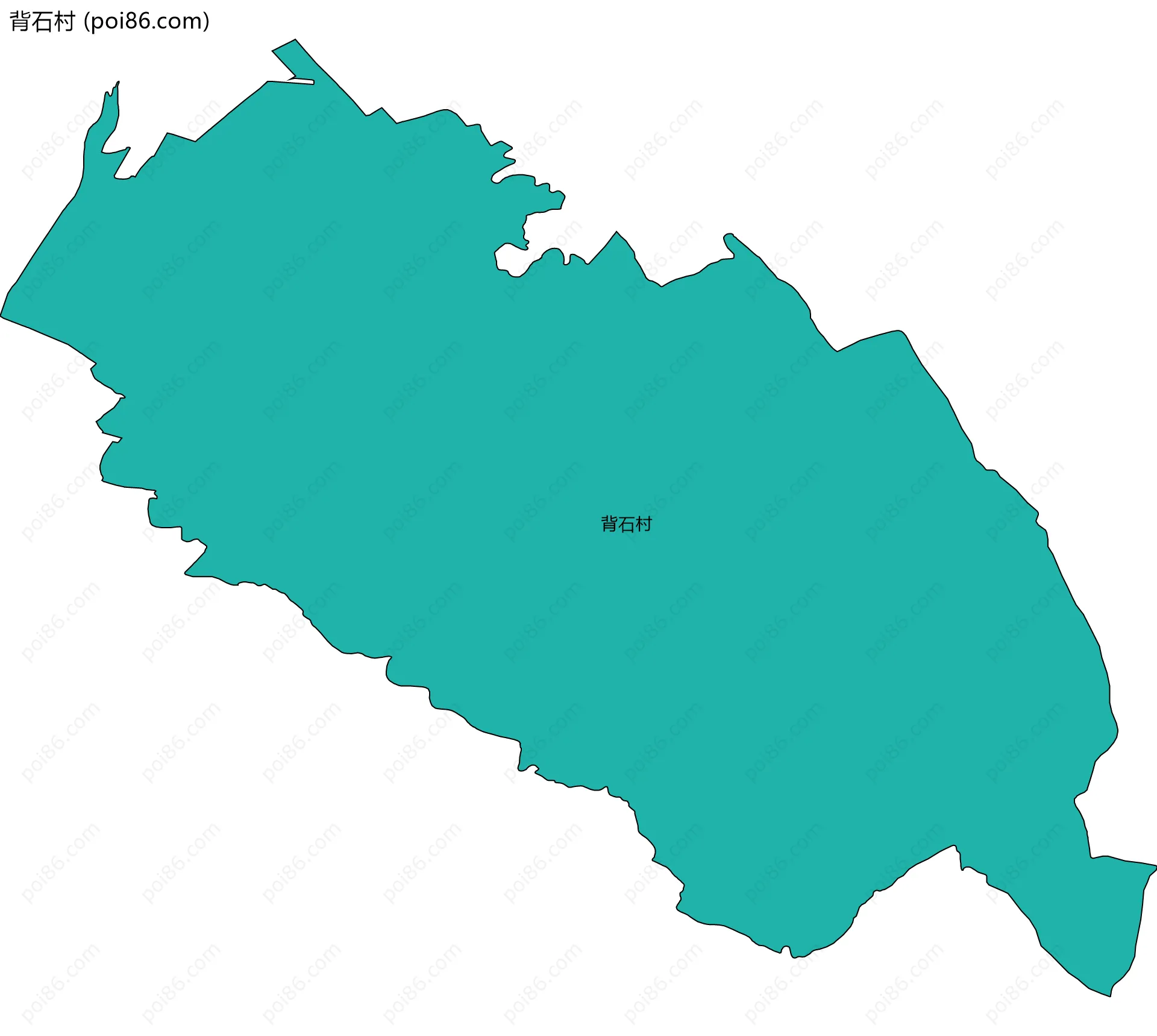 背石村边界地图