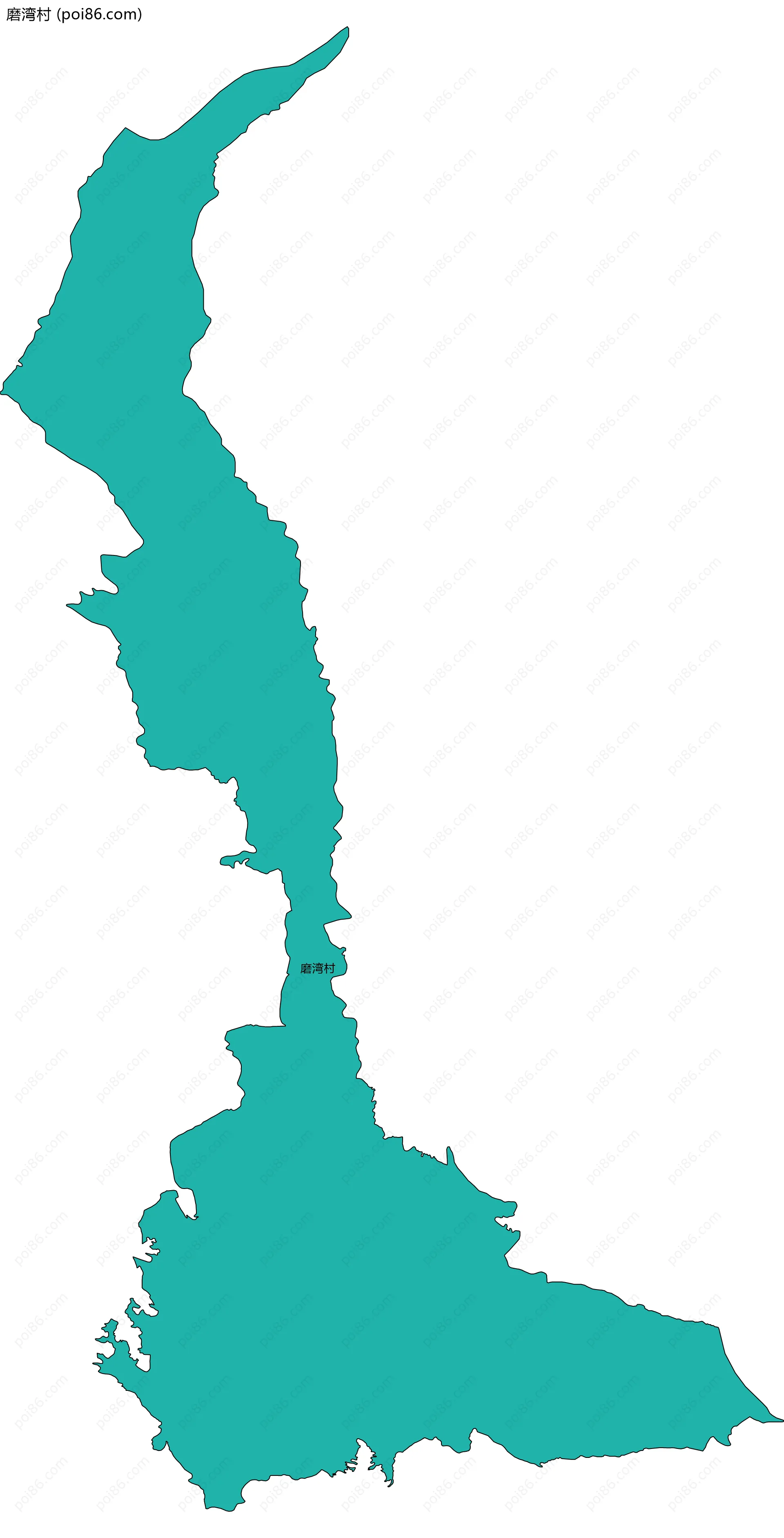 磨湾村边界地图