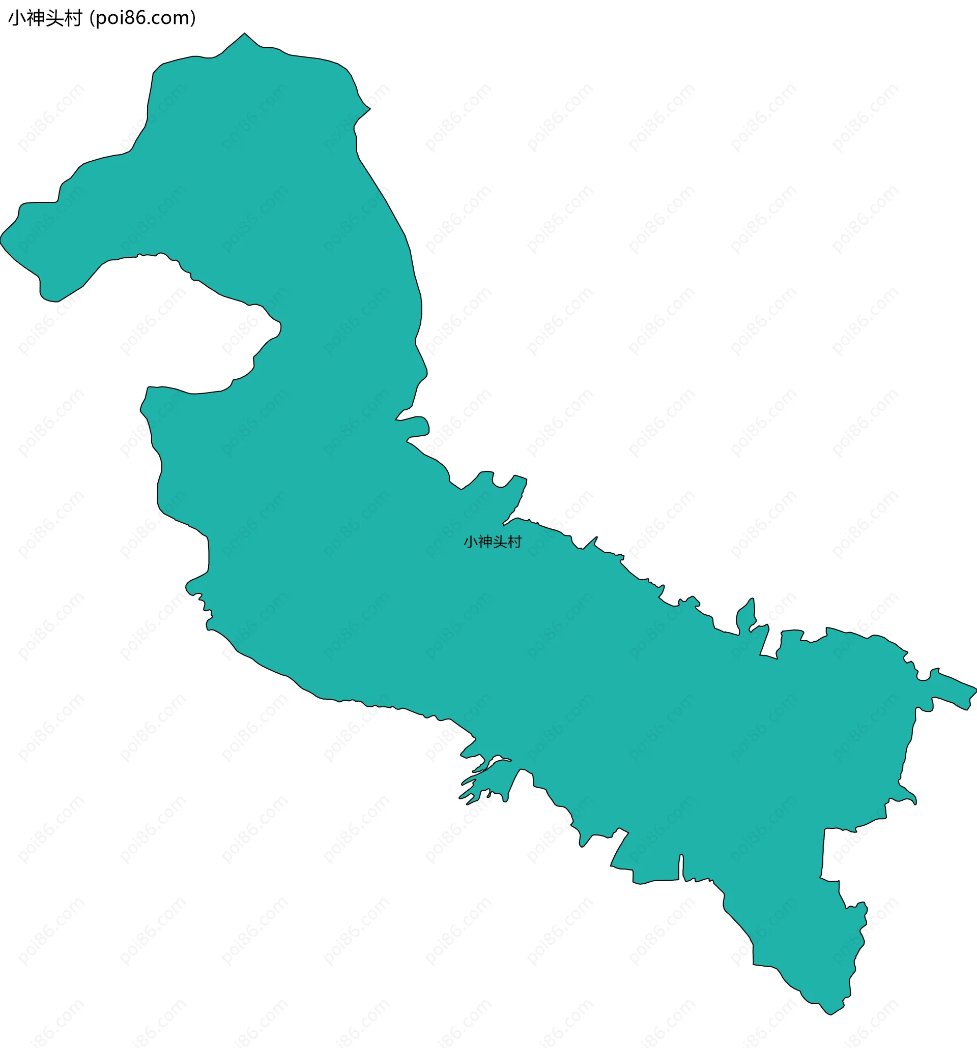 小神头村边界地图