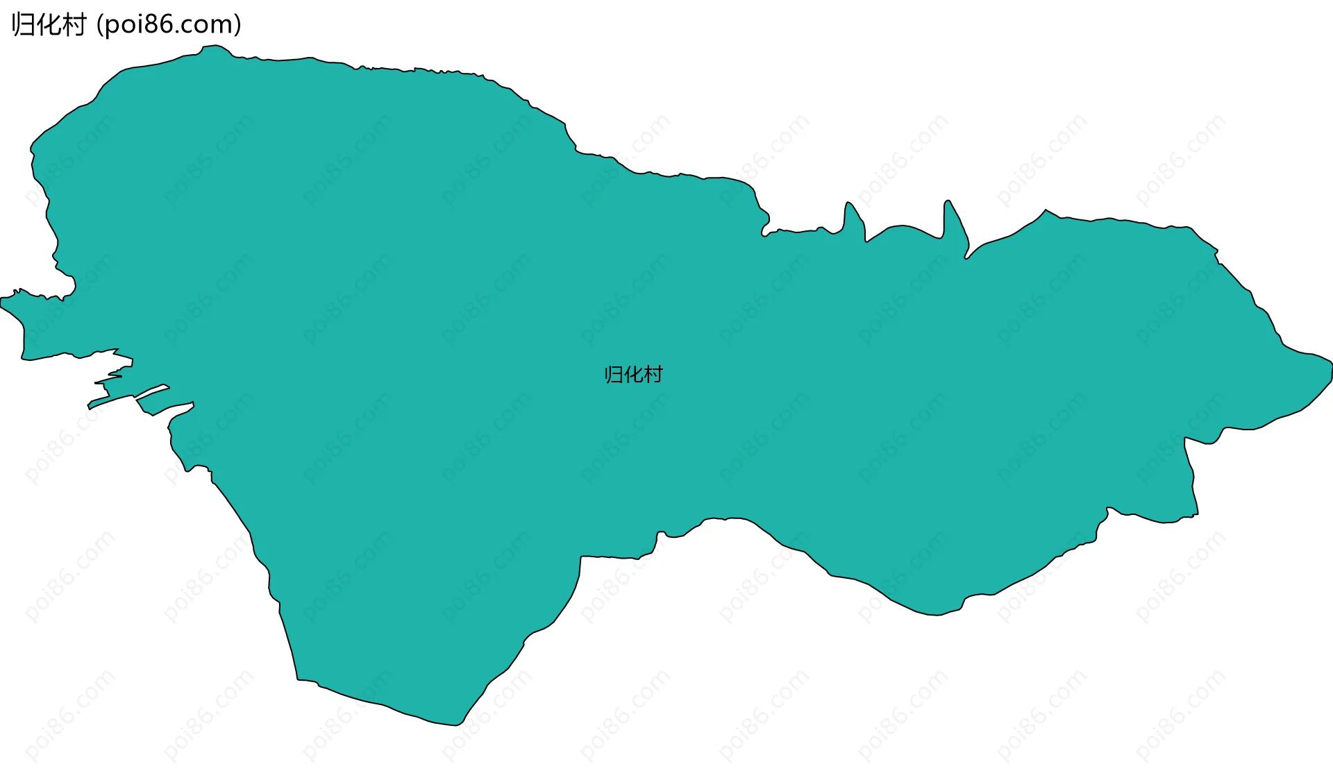 归化村边界地图