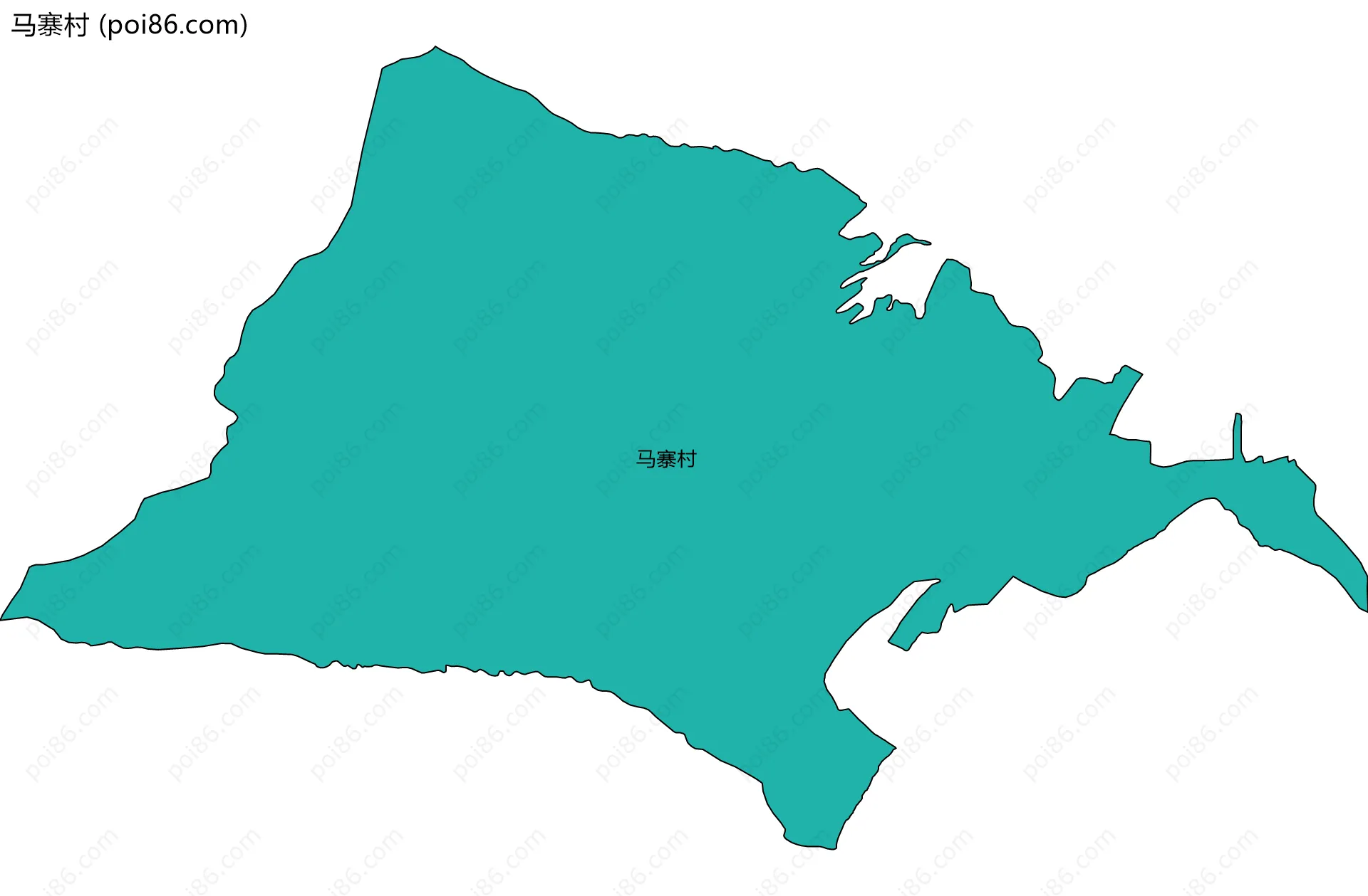 马寨村边界地图