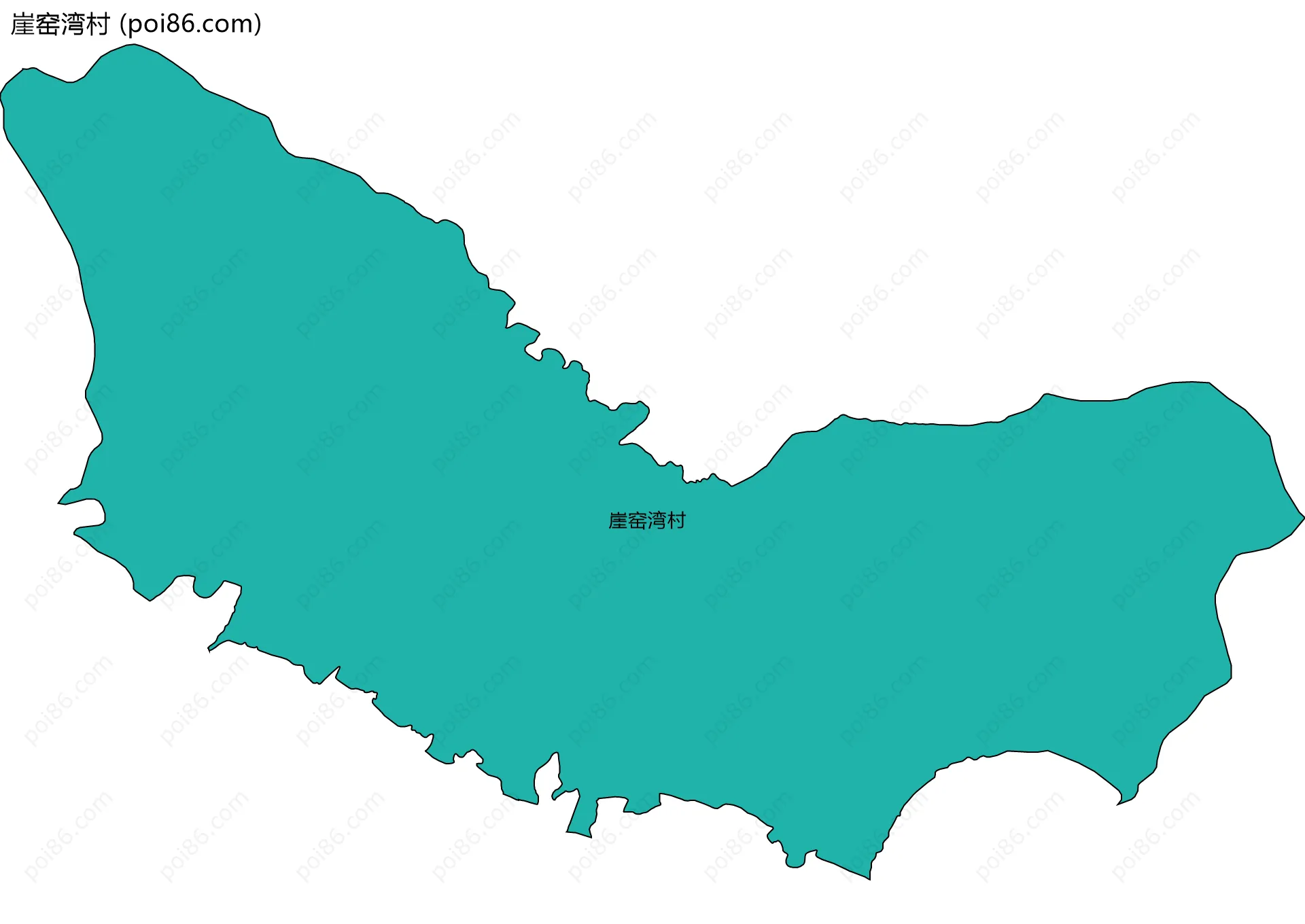 崖窑湾村边界地图