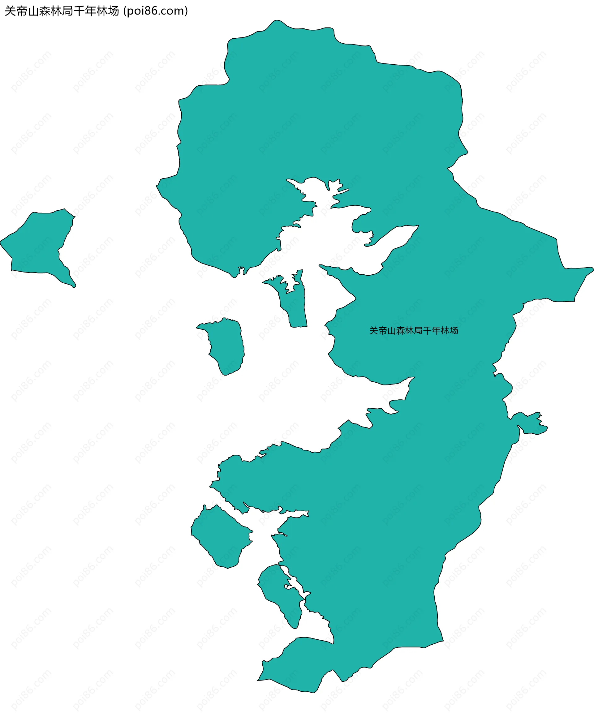 关帝山森林局千年林场边界地图