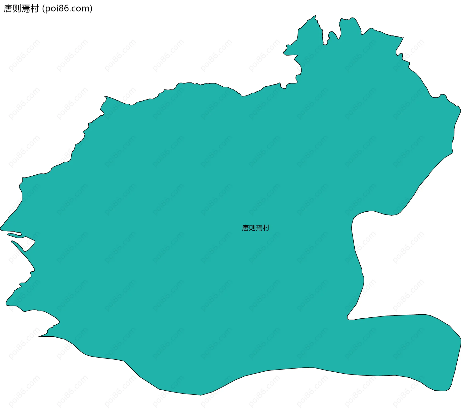 唐则焉村边界地图
