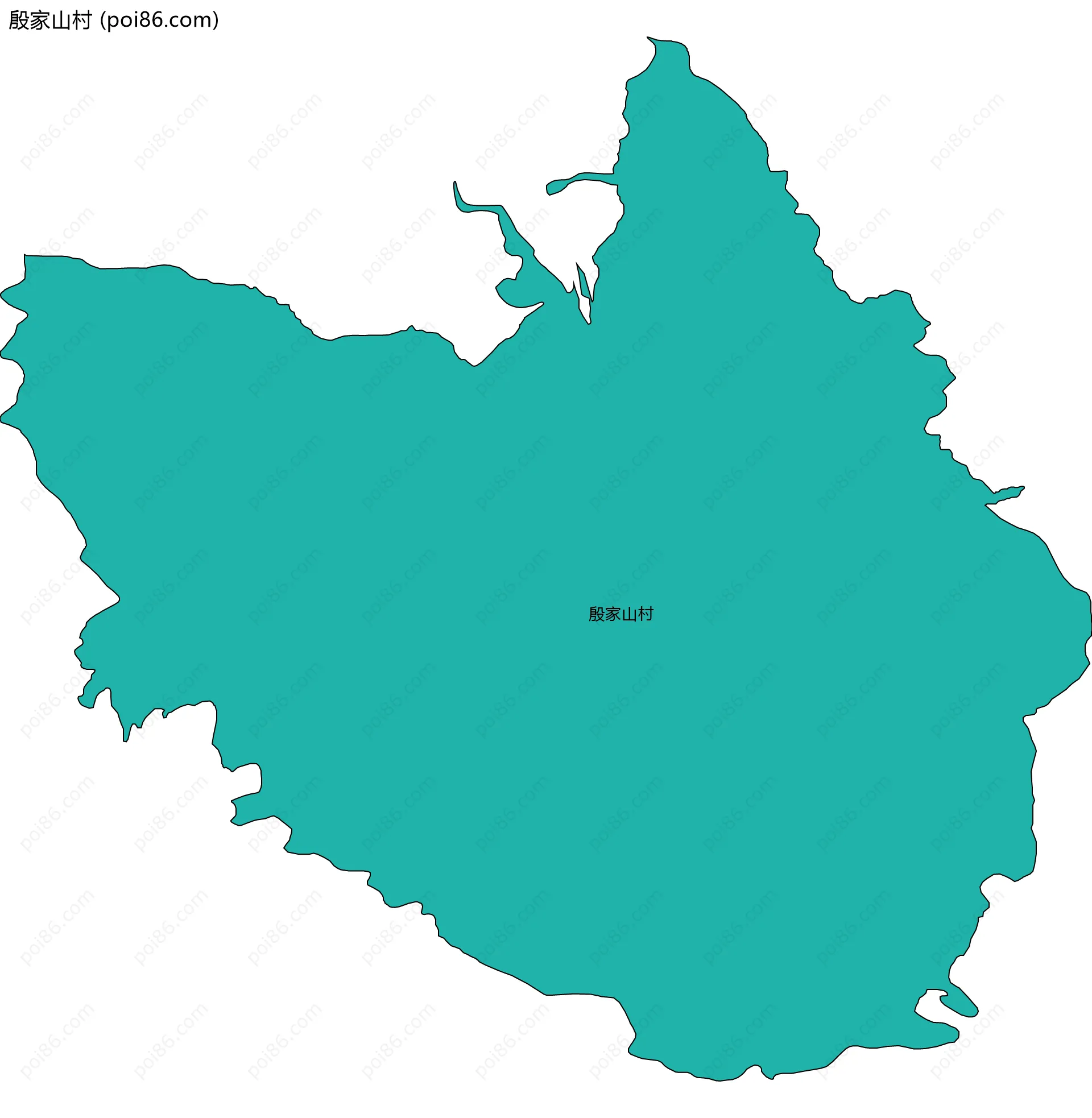 殷家山村边界地图