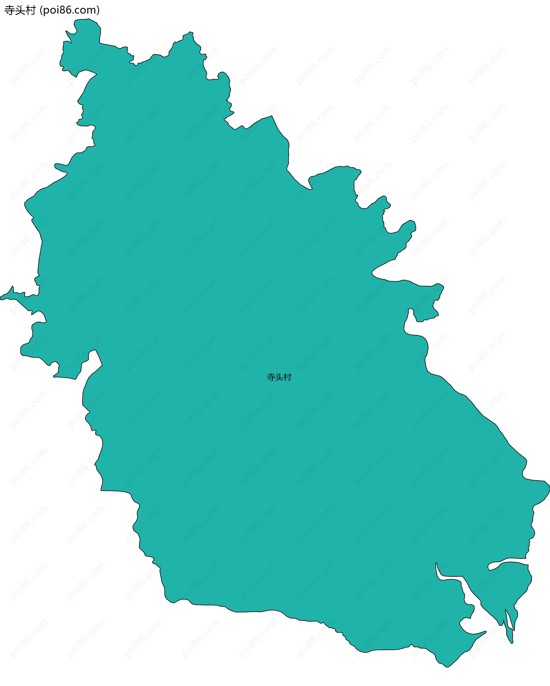 寺头村边界地图