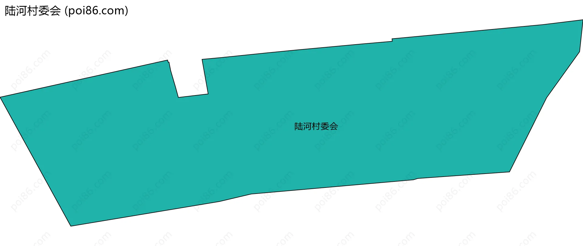 陆河村委会边界地图