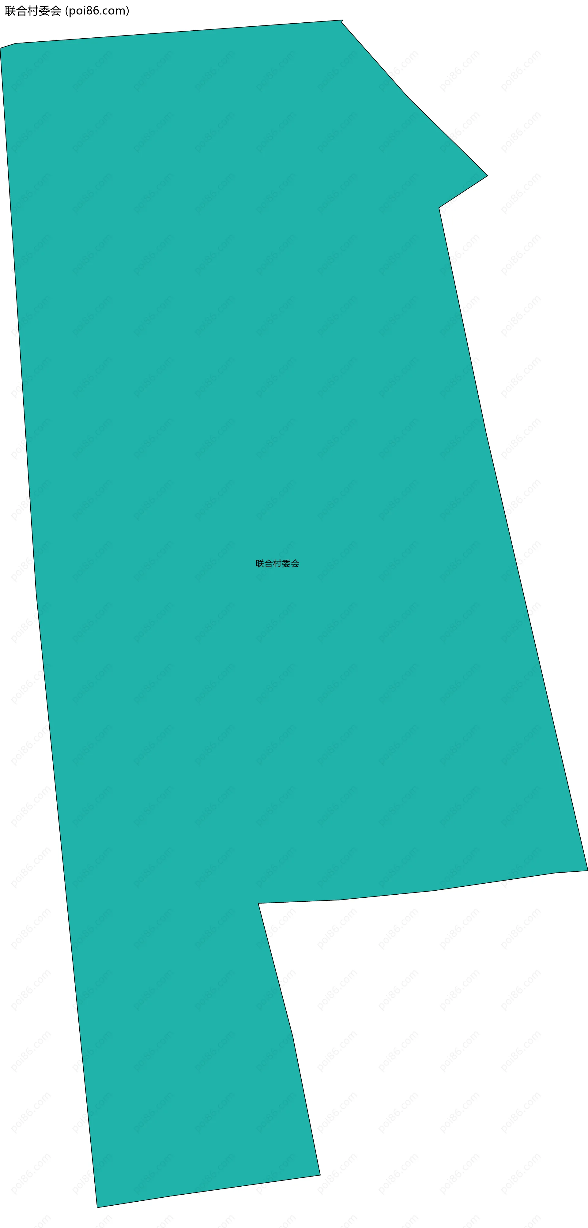 联合村委会边界地图