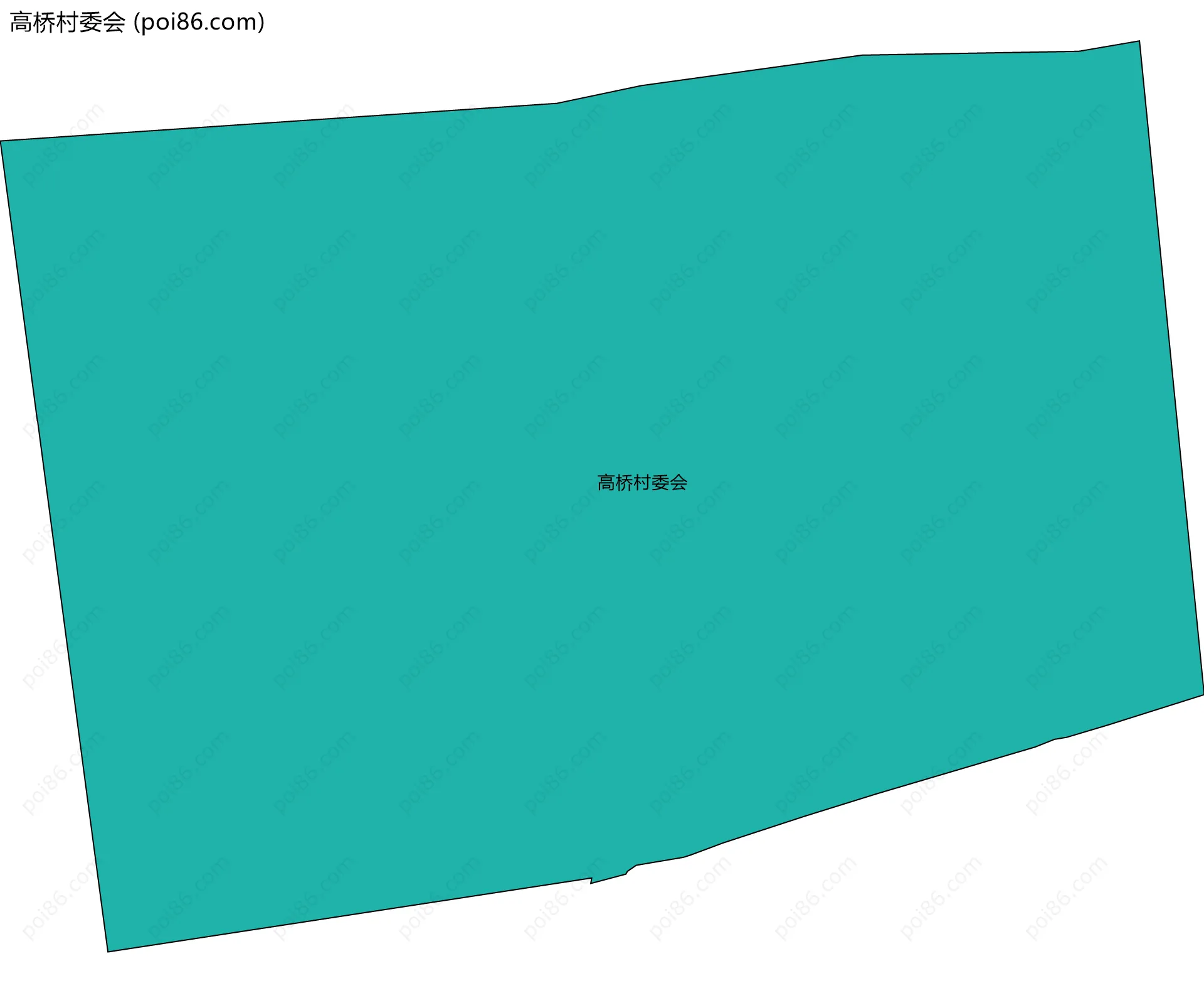 高桥村委会边界地图
