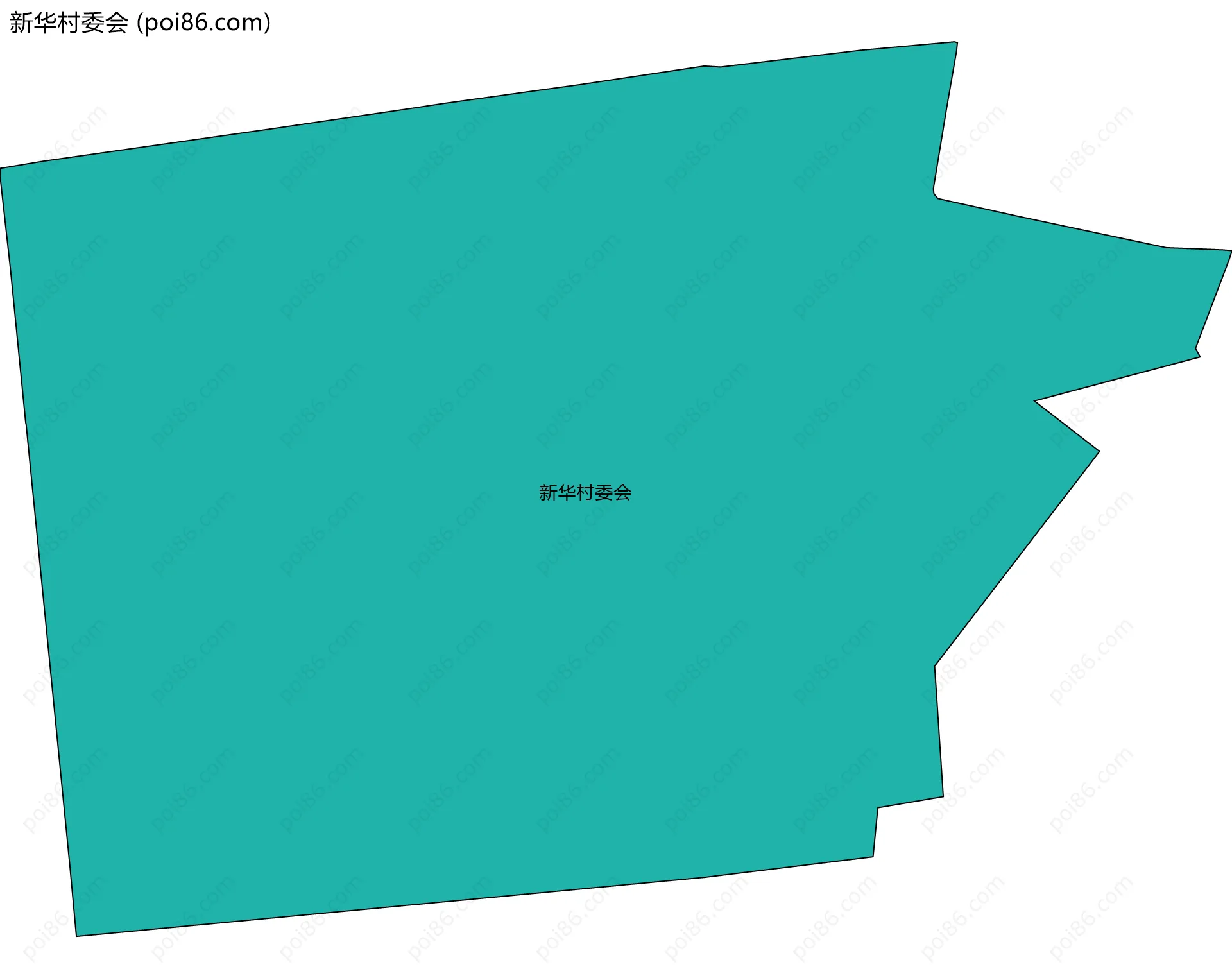 新华村委会边界地图