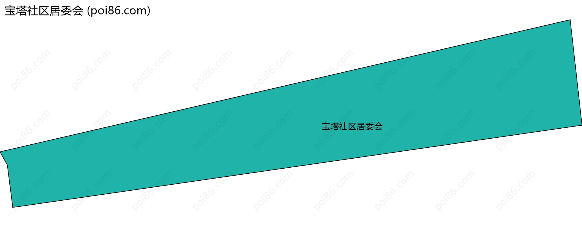 宝塔社区居委会边界地图