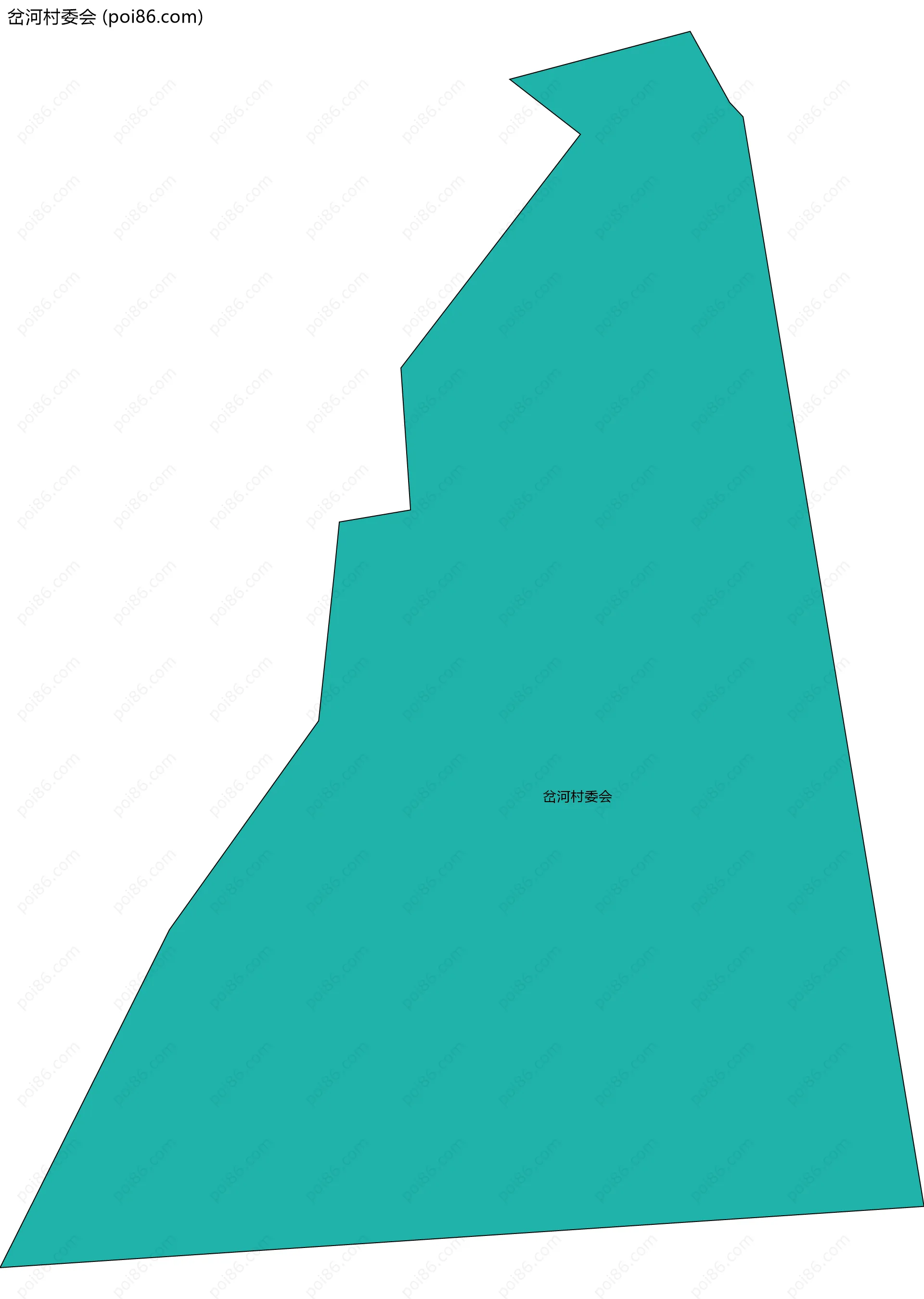 岔河村委会边界地图