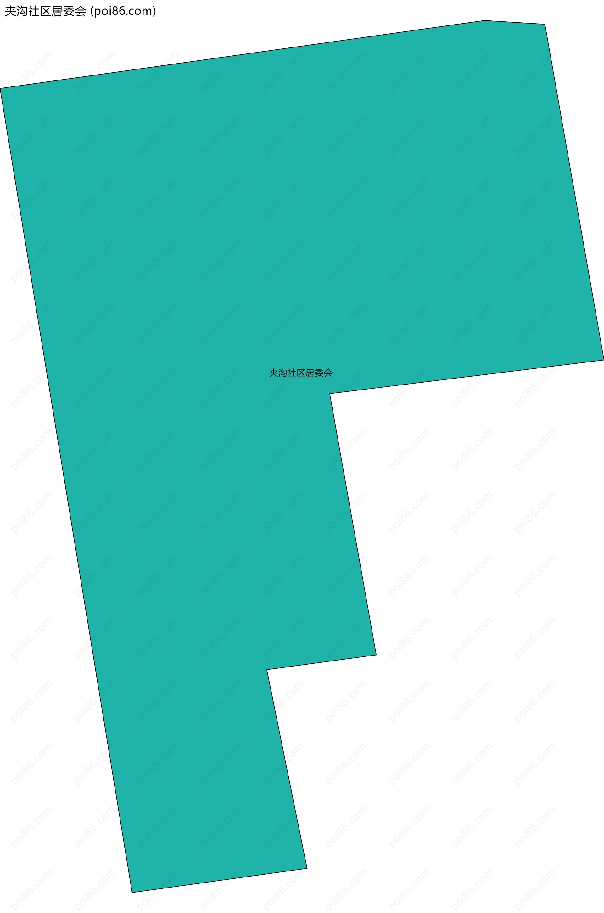 夹沟社区居委会边界地图