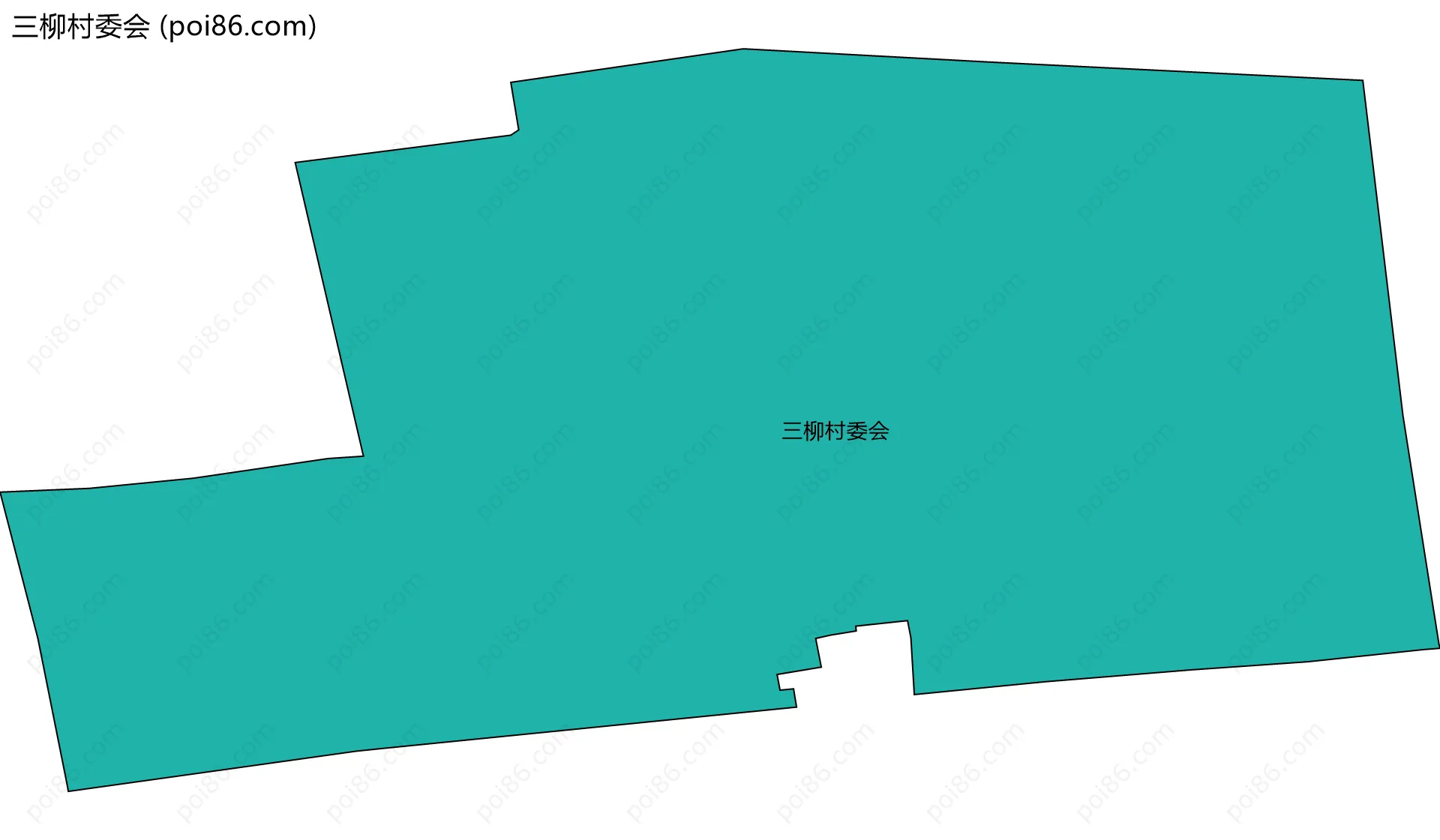 三柳村委会边界地图