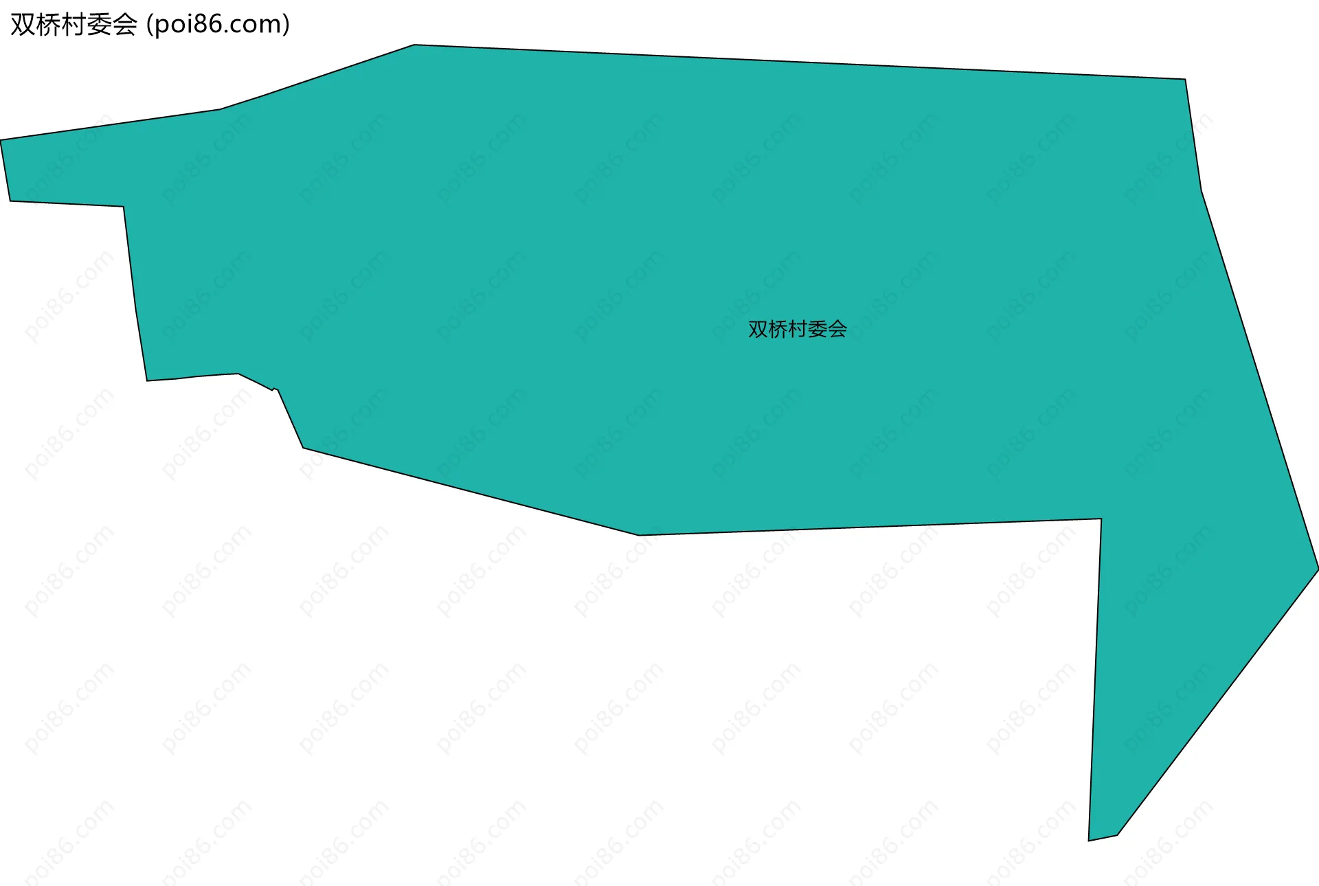 双桥村委会边界地图
