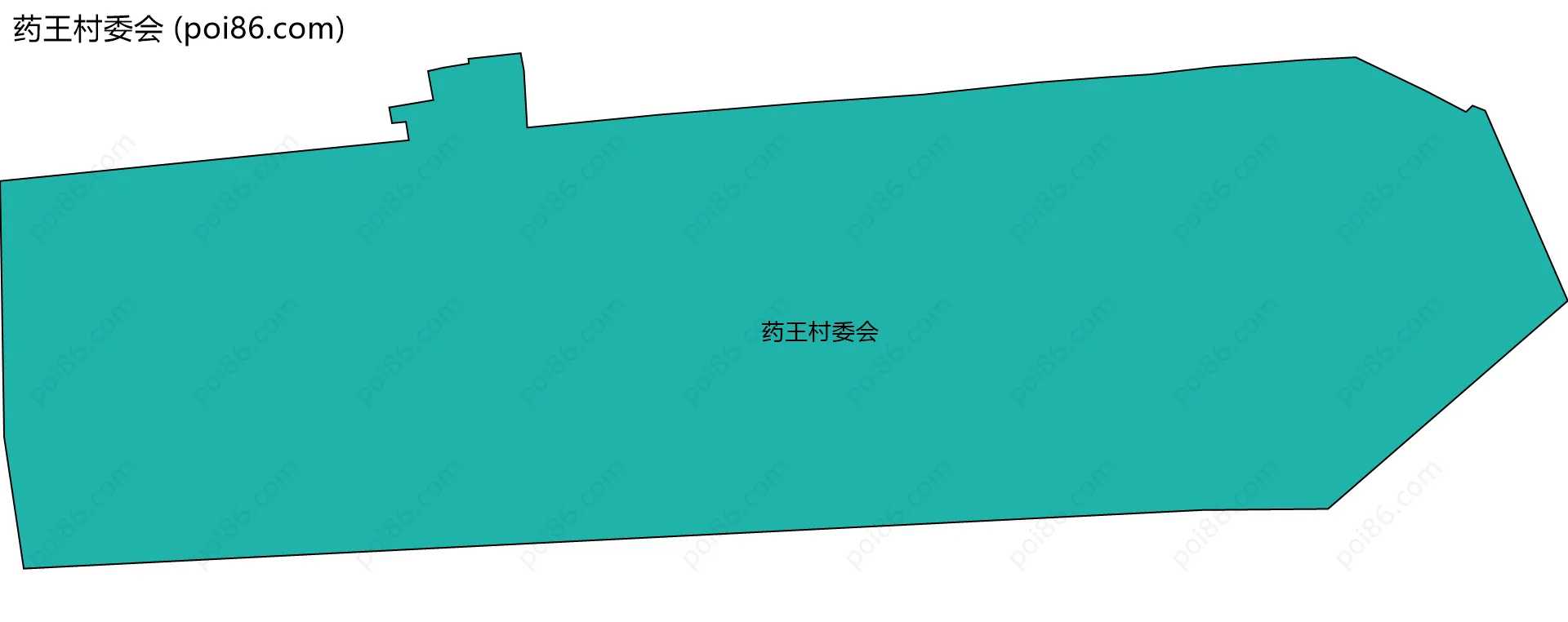 药王村委会边界地图