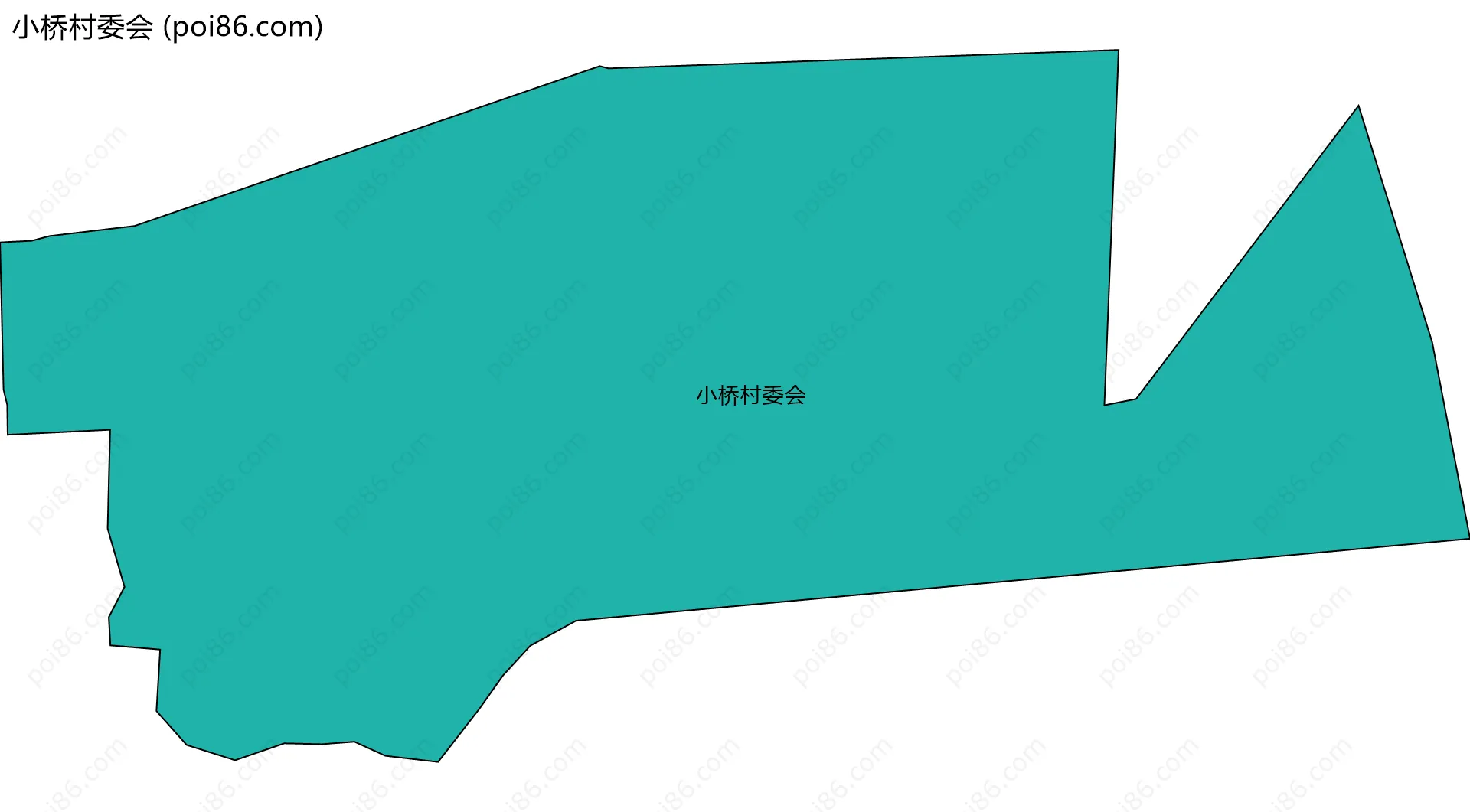 小桥村委会边界地图