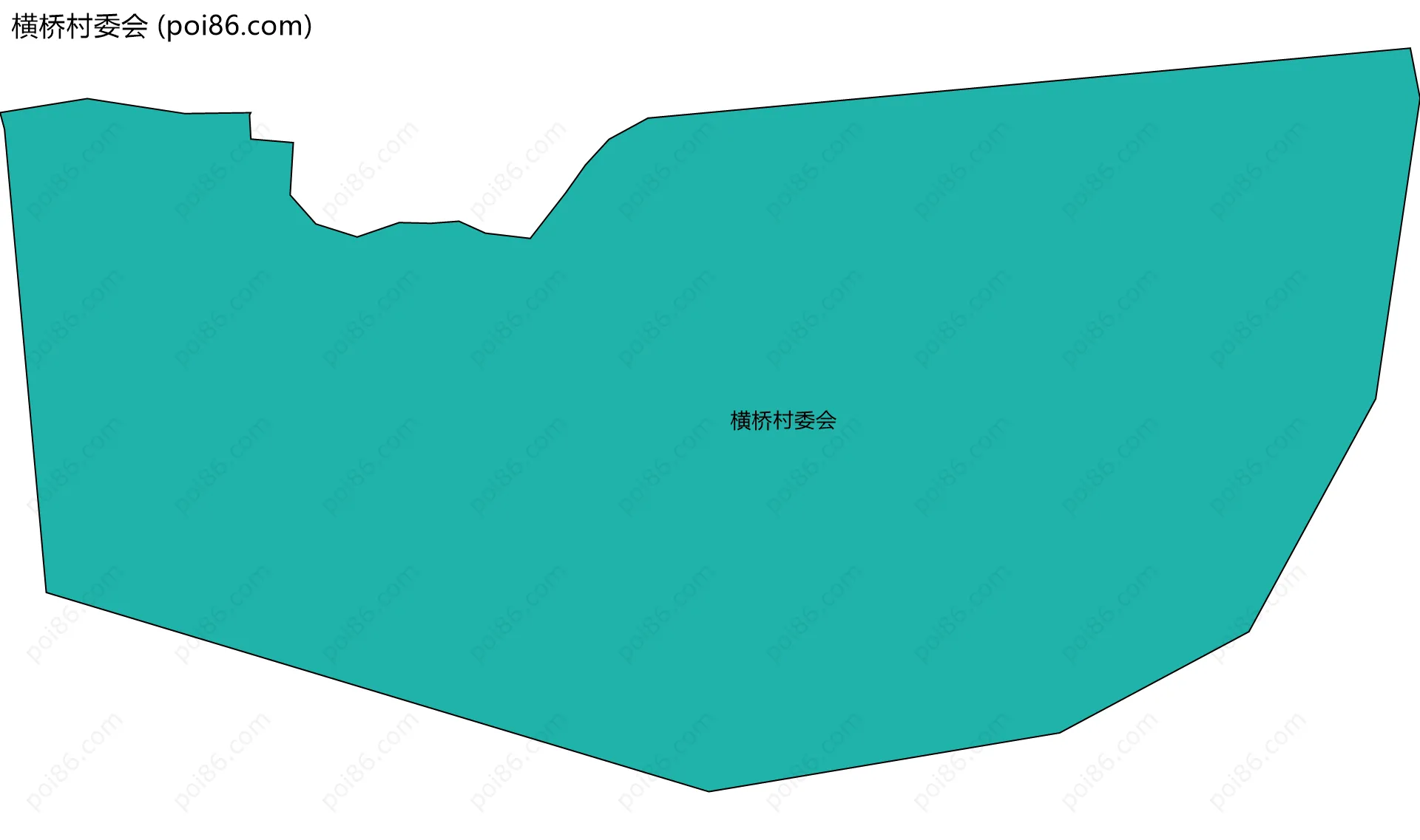 横桥村委会边界地图