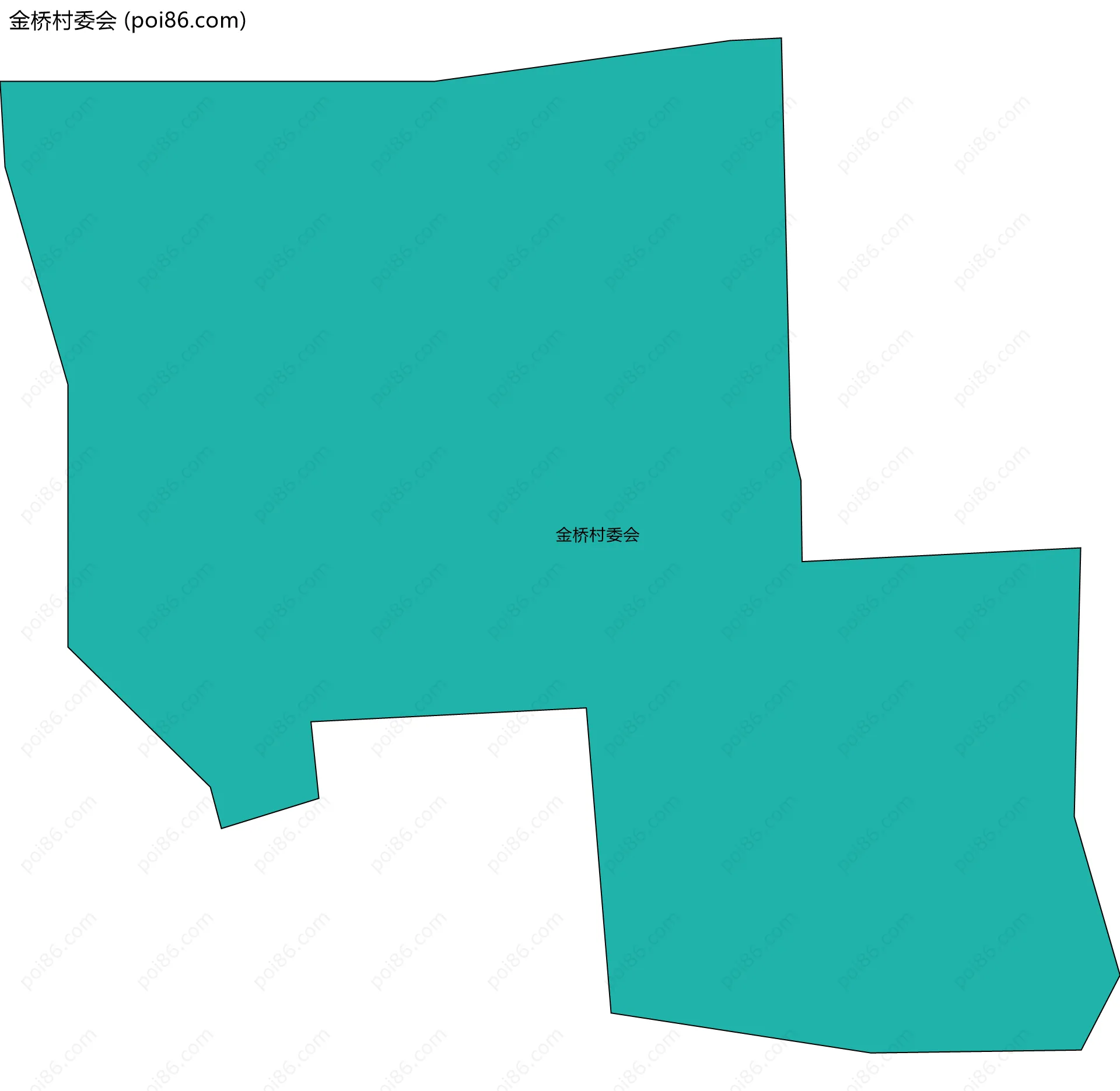 金桥村委会边界地图