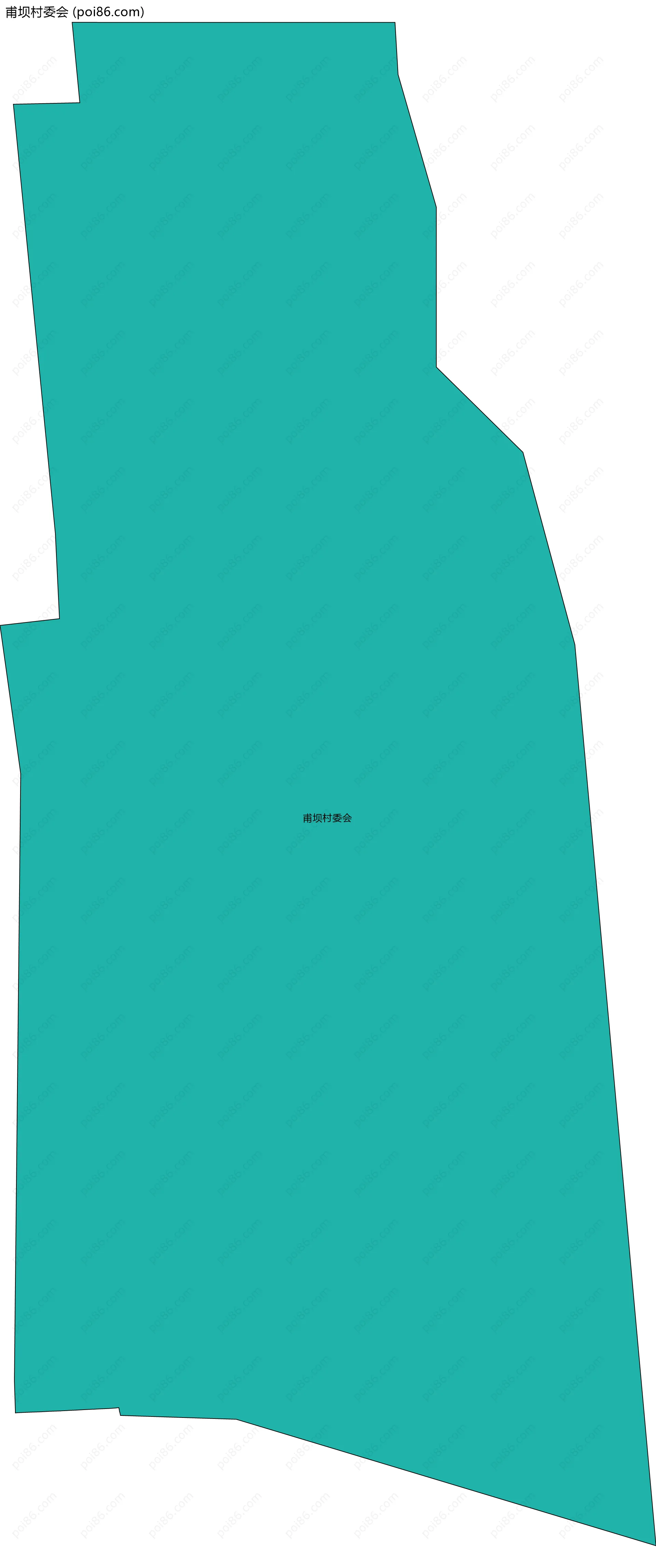 甫坝村委会边界地图