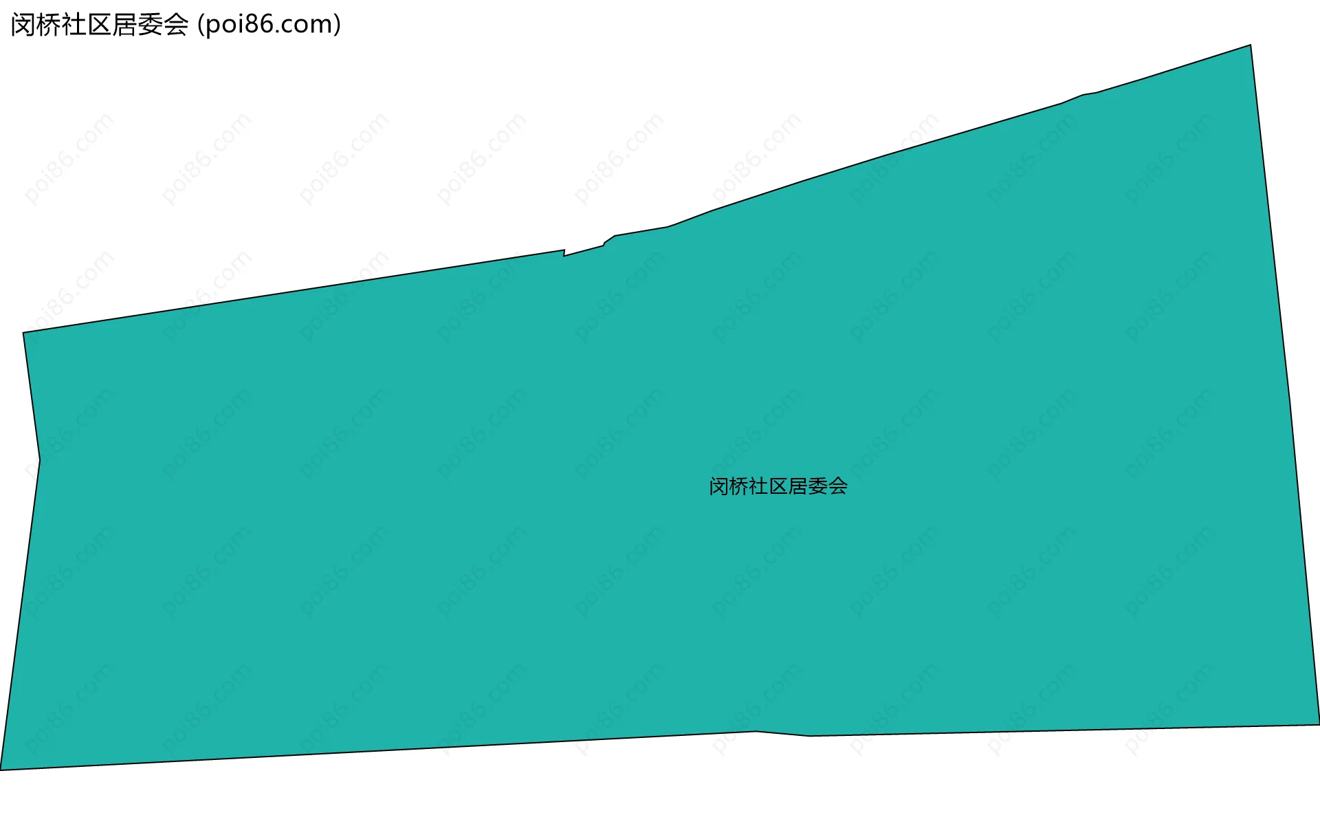 闵桥社区居委会边界地图