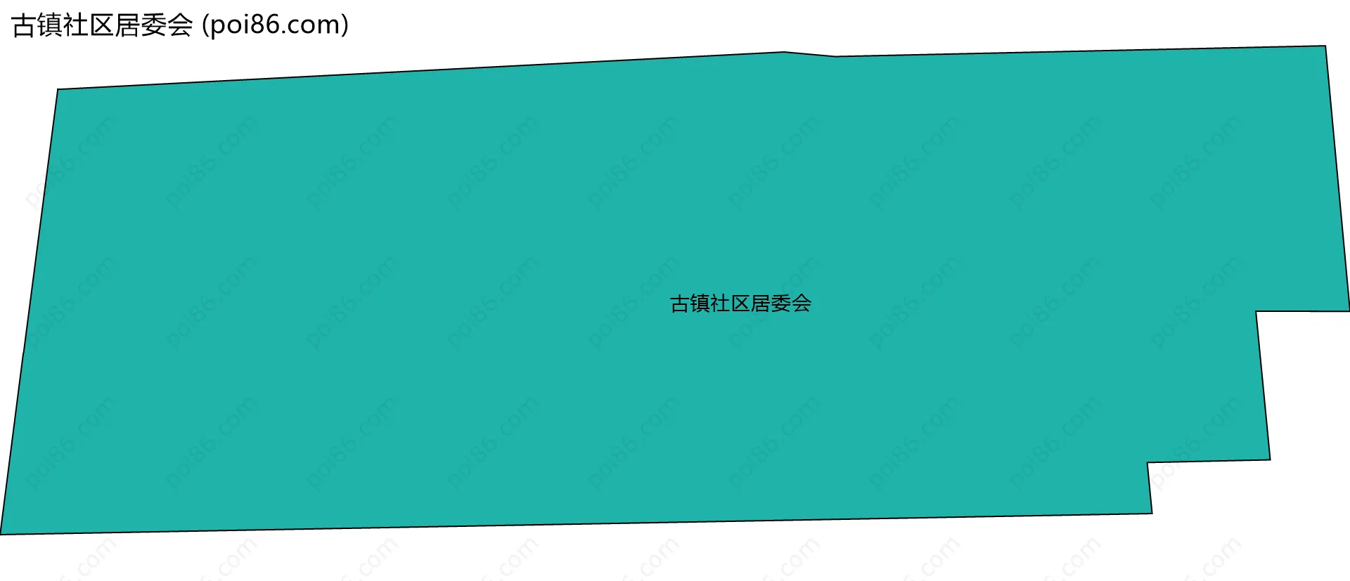 古镇社区居委会边界地图
