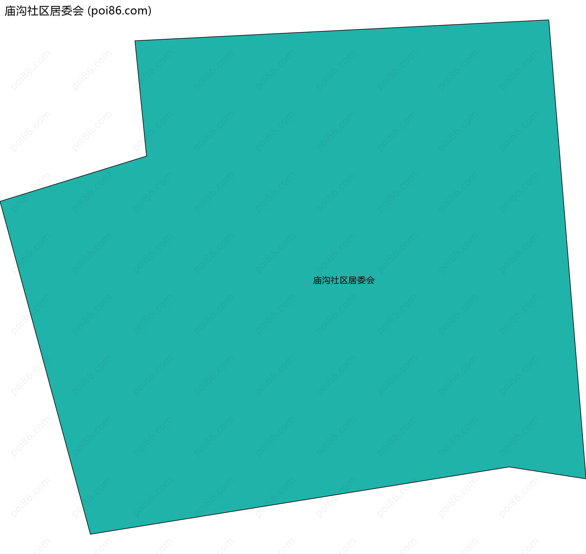 庙沟社区居委会边界地图