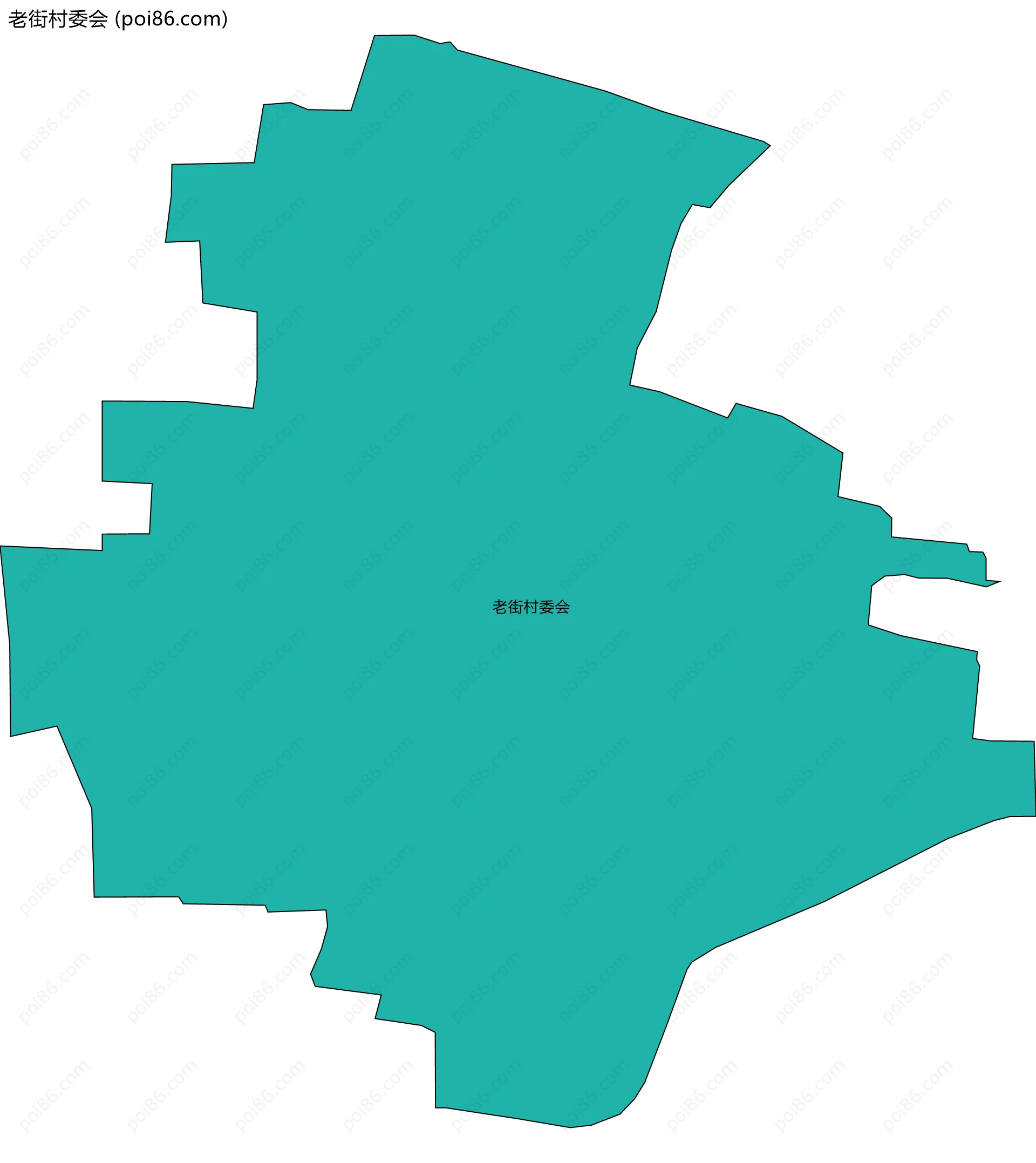 老街村委会边界地图