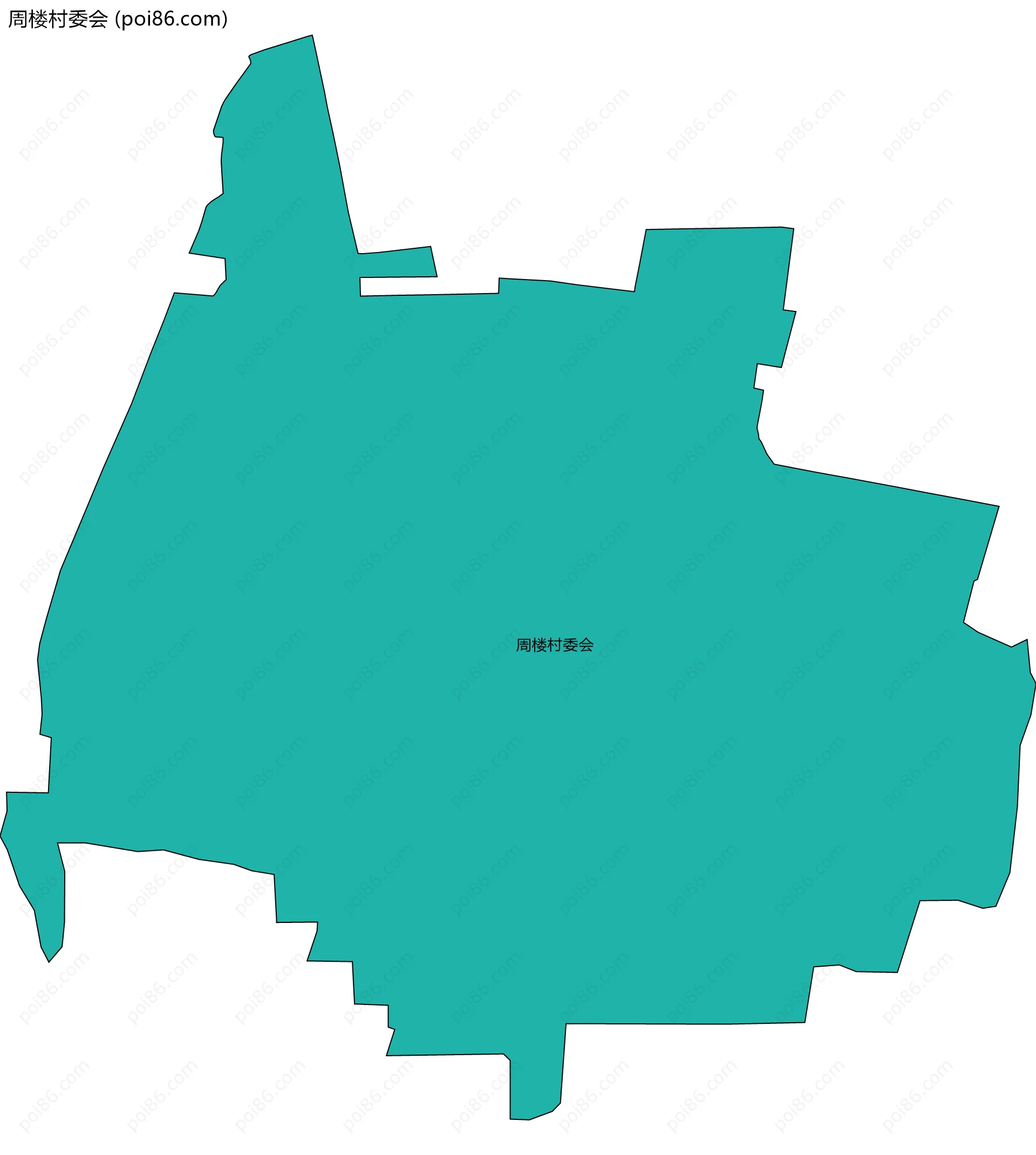 周楼村委会边界地图