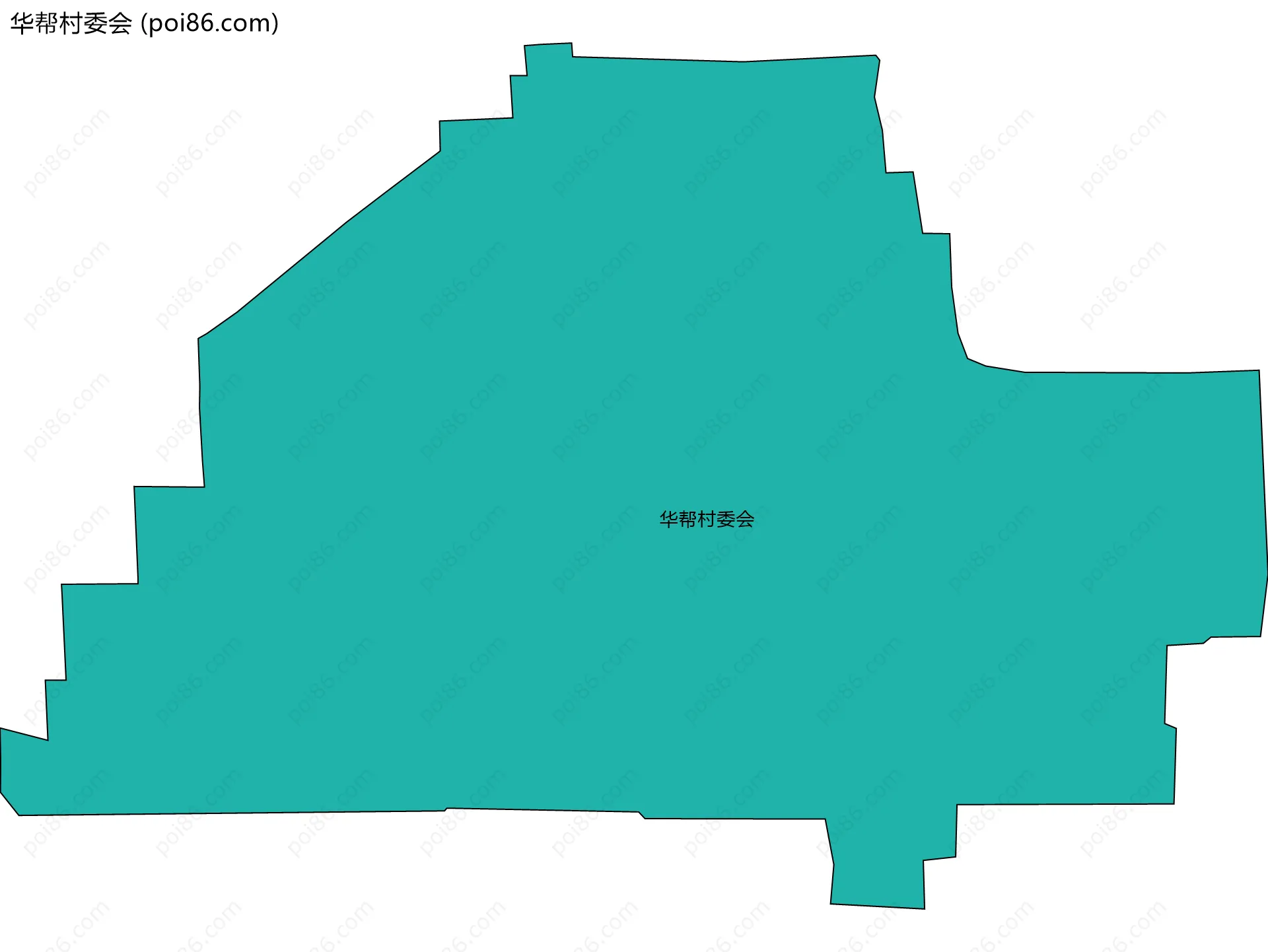 华帮村委会边界地图